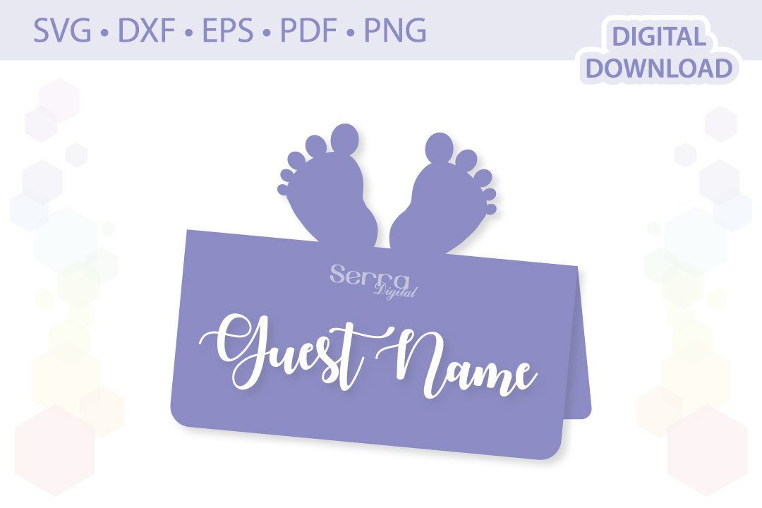 Hearts Place card Name card Guest name card template .svg .dxf .eps .pdf .png