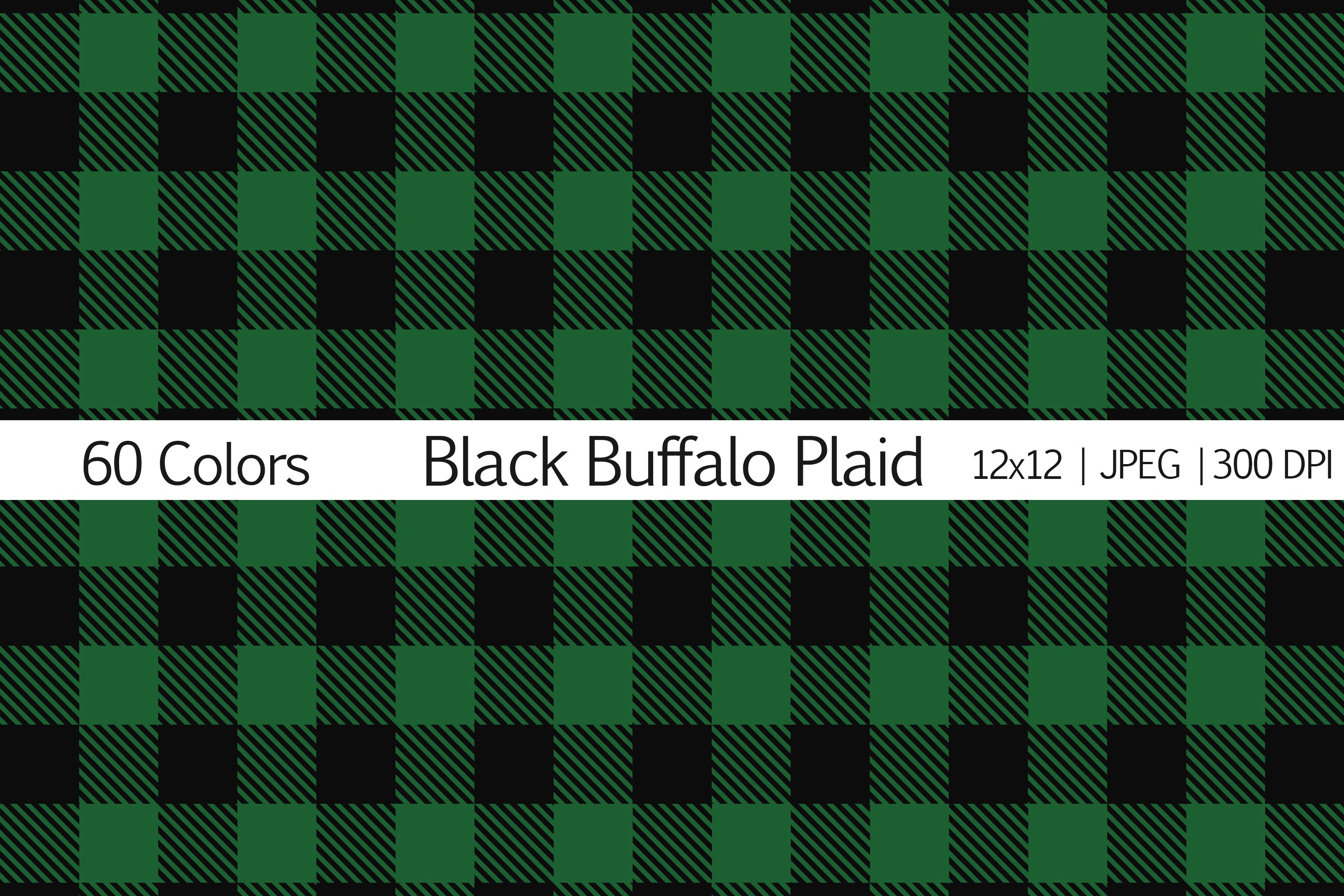 Black Buffalo Plaid (267117) Patterns Design Bundles