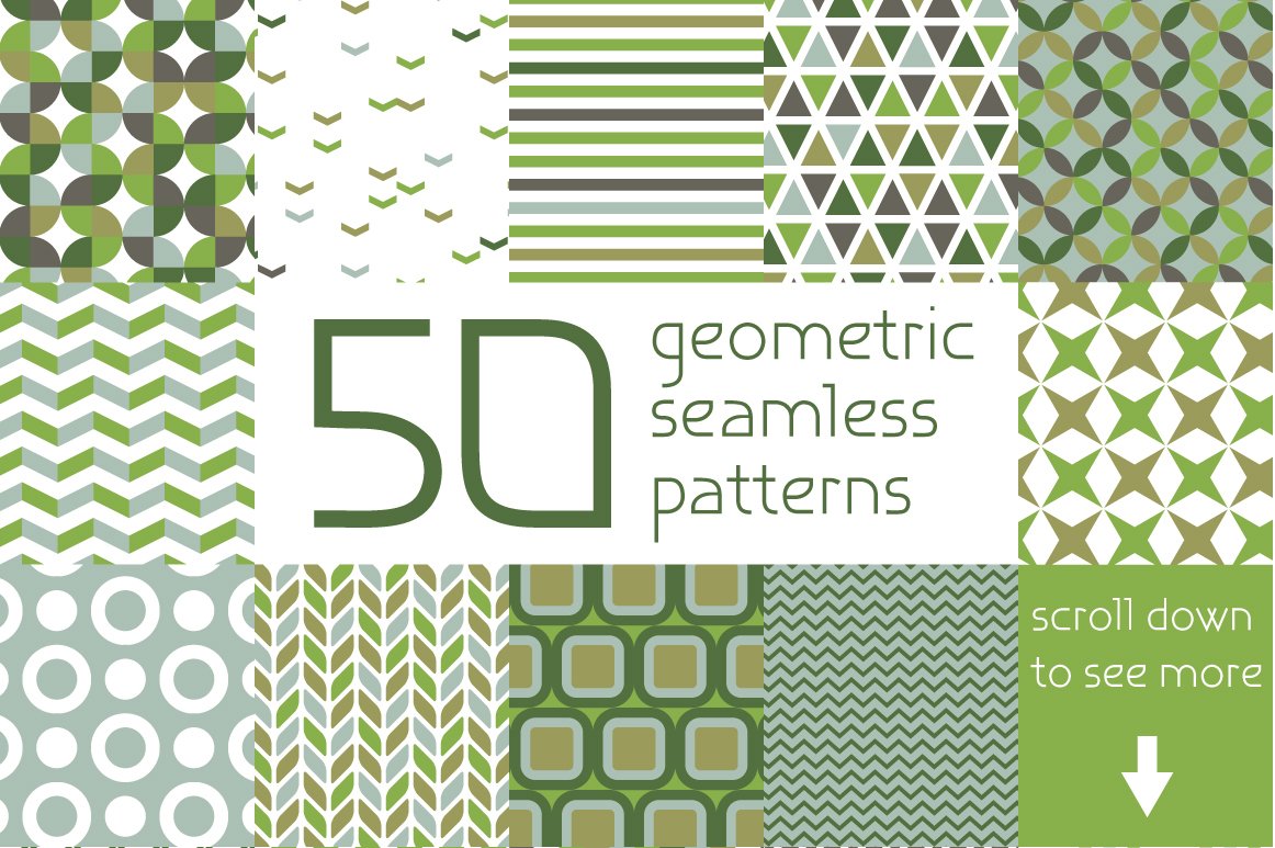 Minimal Geometric Patterns Bundle 79682 Patterns Design Bundles