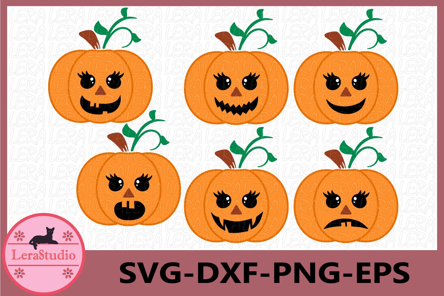 Pumpkin Faces Svg, Halloween Svg, Halloween Girls Svg (433161) | Cut