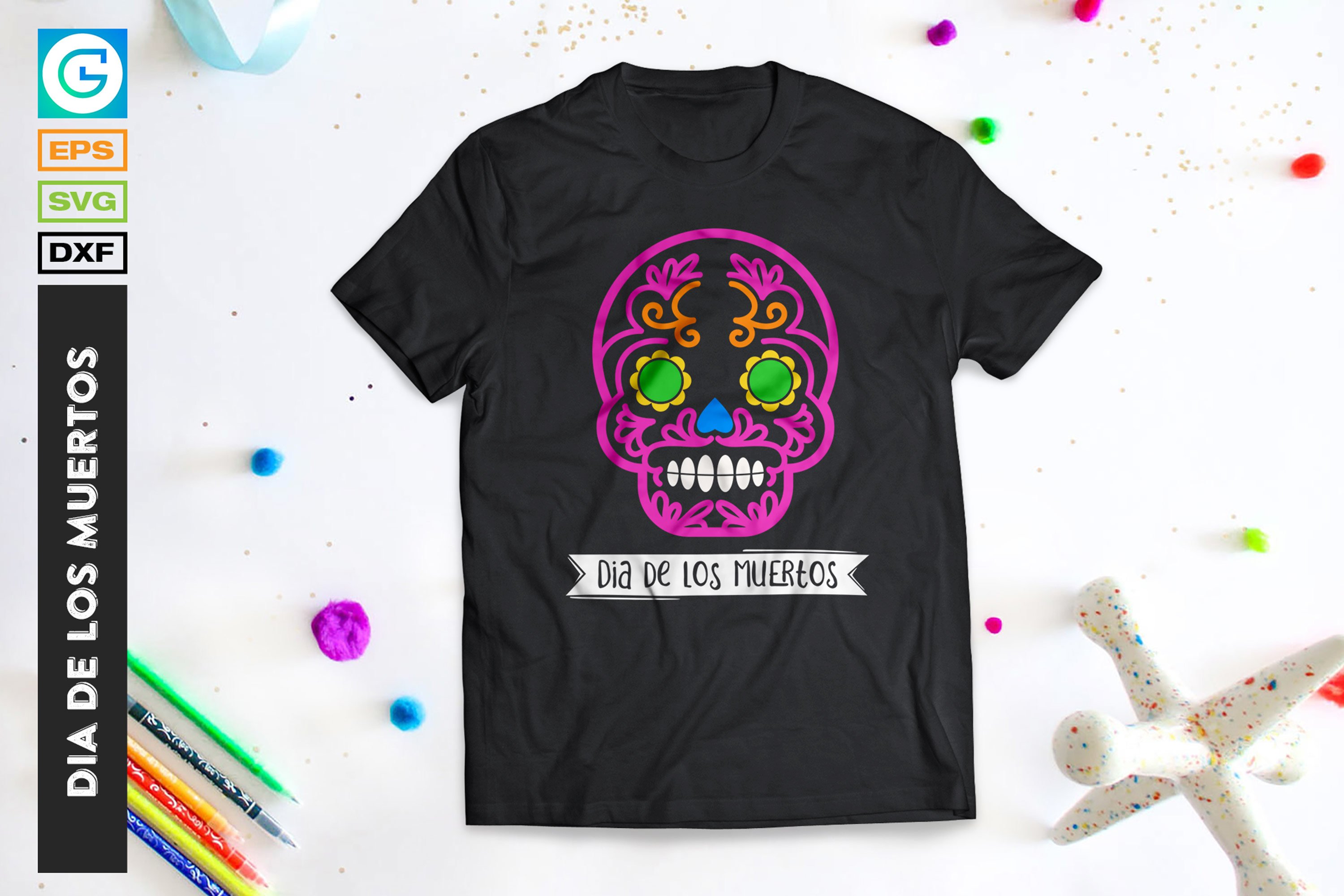 36 Dia de los muertos SVG, Day of the dead, sugar skull (373794) | Cut