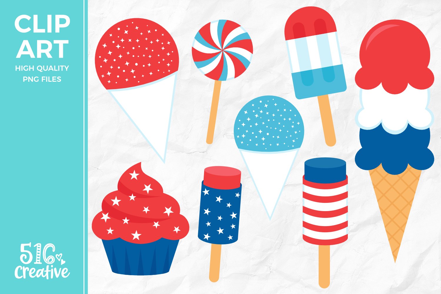 4th of july sweets clipart illustration png 314823 illustrations design bundles 4th of july sweets clipart illustration png