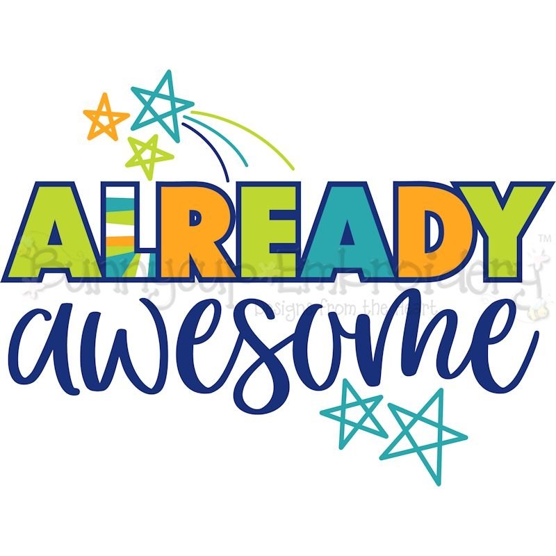 Already Awesome - SVG, Clipart, Graphic (555165) | Cut Files | Design ...