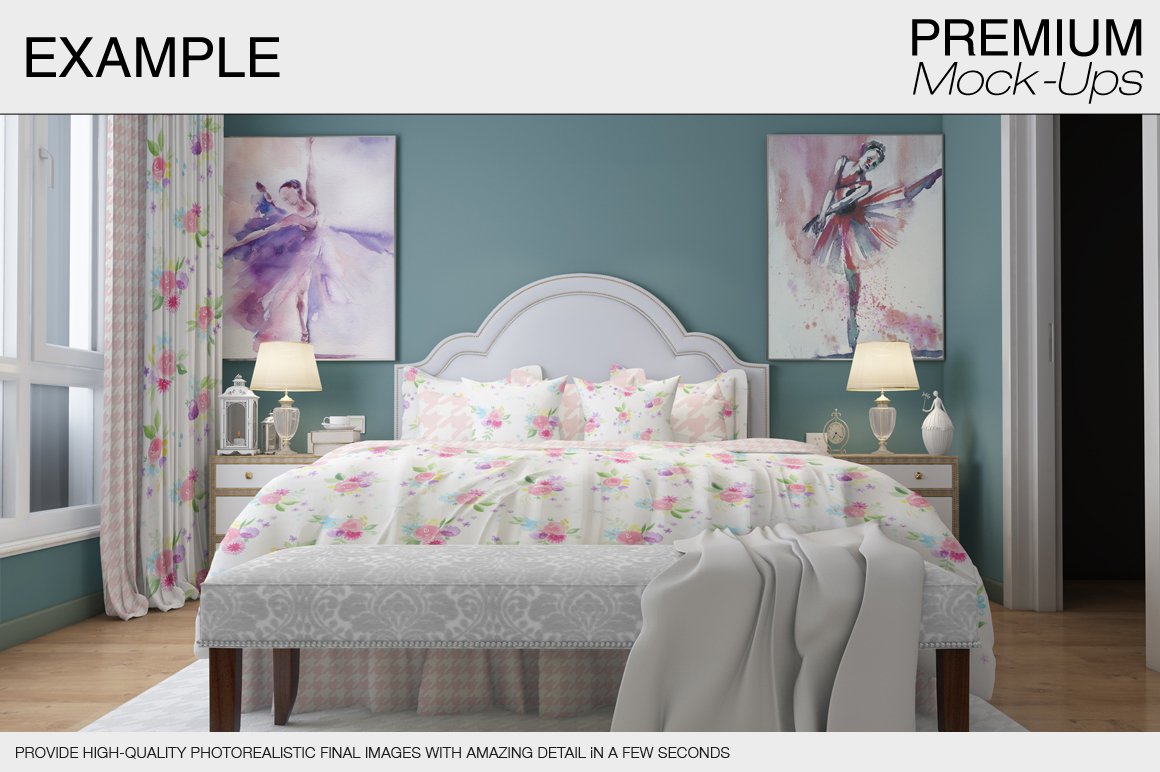 Bedding Mockup Set example image 18
