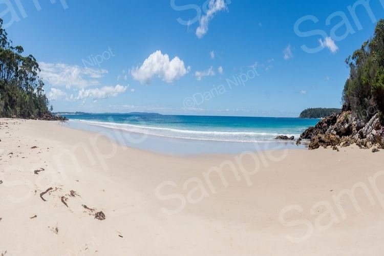 Tropical Paradise Beach Panoramic Background Nature Design Bundles