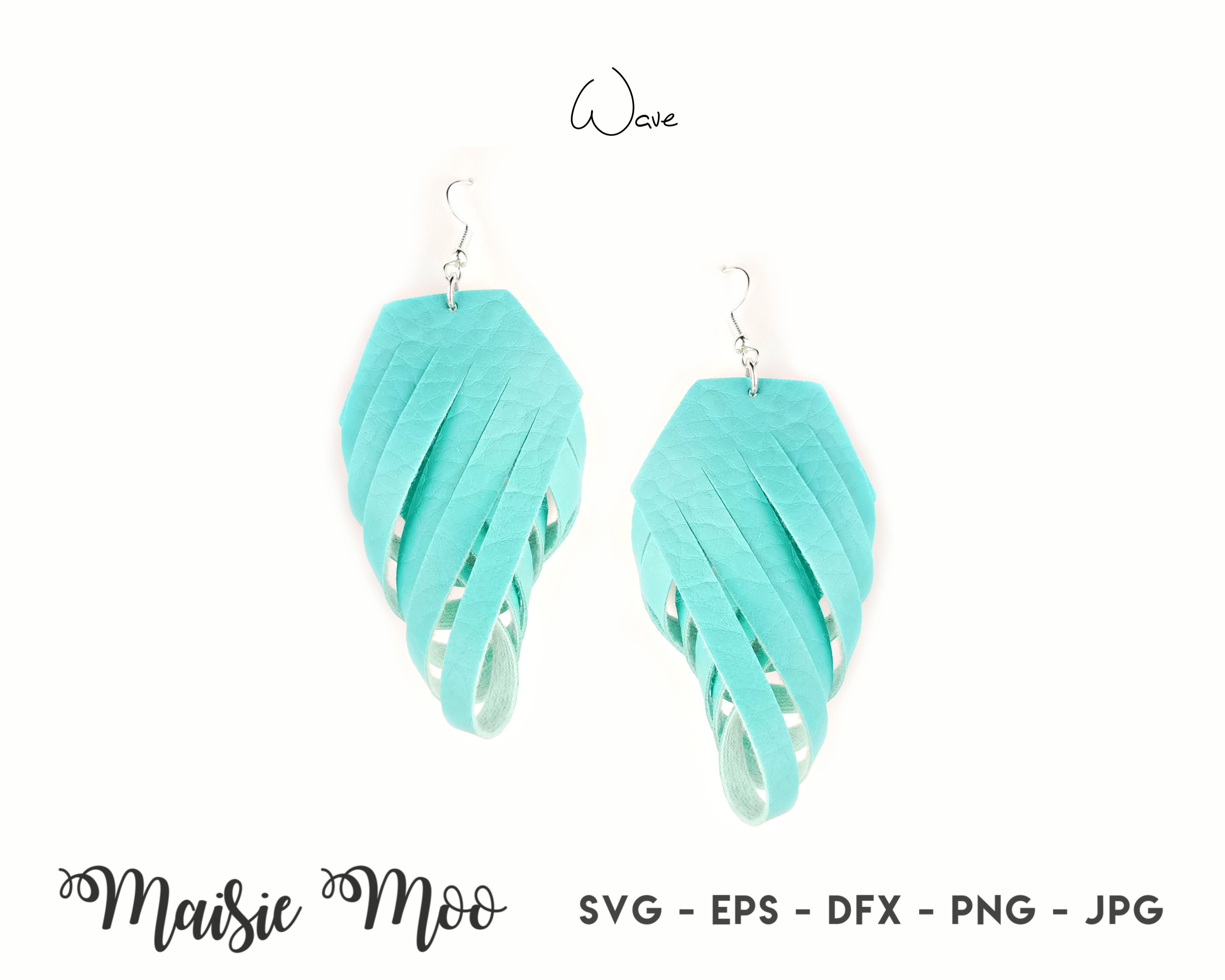 Earring SVG, Faux Leather Earring Templates, Tassel Earrings (937427