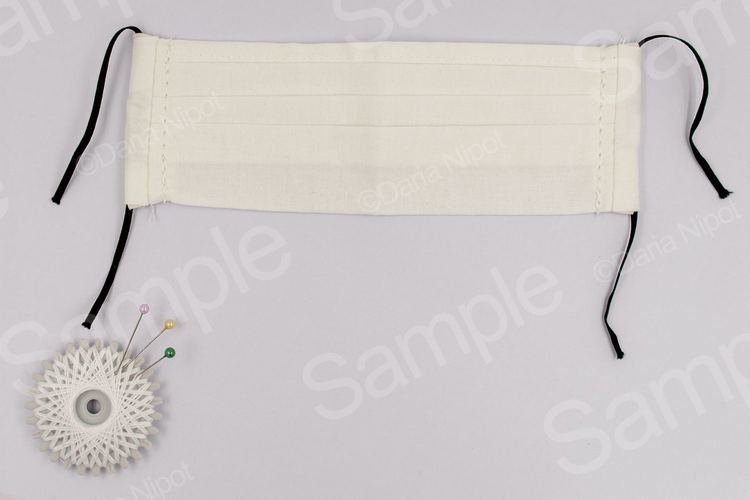DIY homemade reusable white cotton mask (606005) Conceptual Design