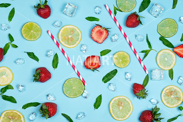 Creative summer drinks compositions (758336) Food and Drink Design