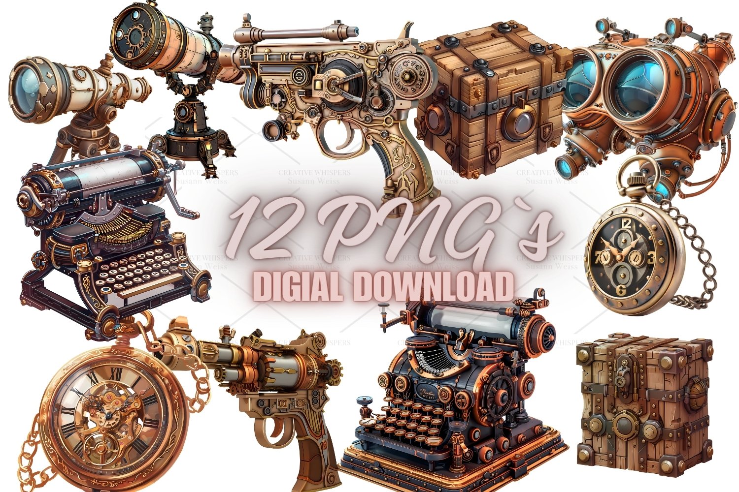 Steampunk Ausrüstungszeichnungen