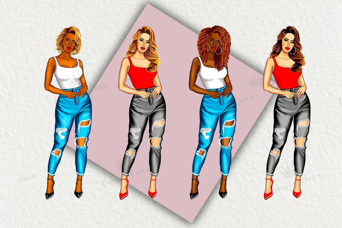 Clipart Ripped Jeans