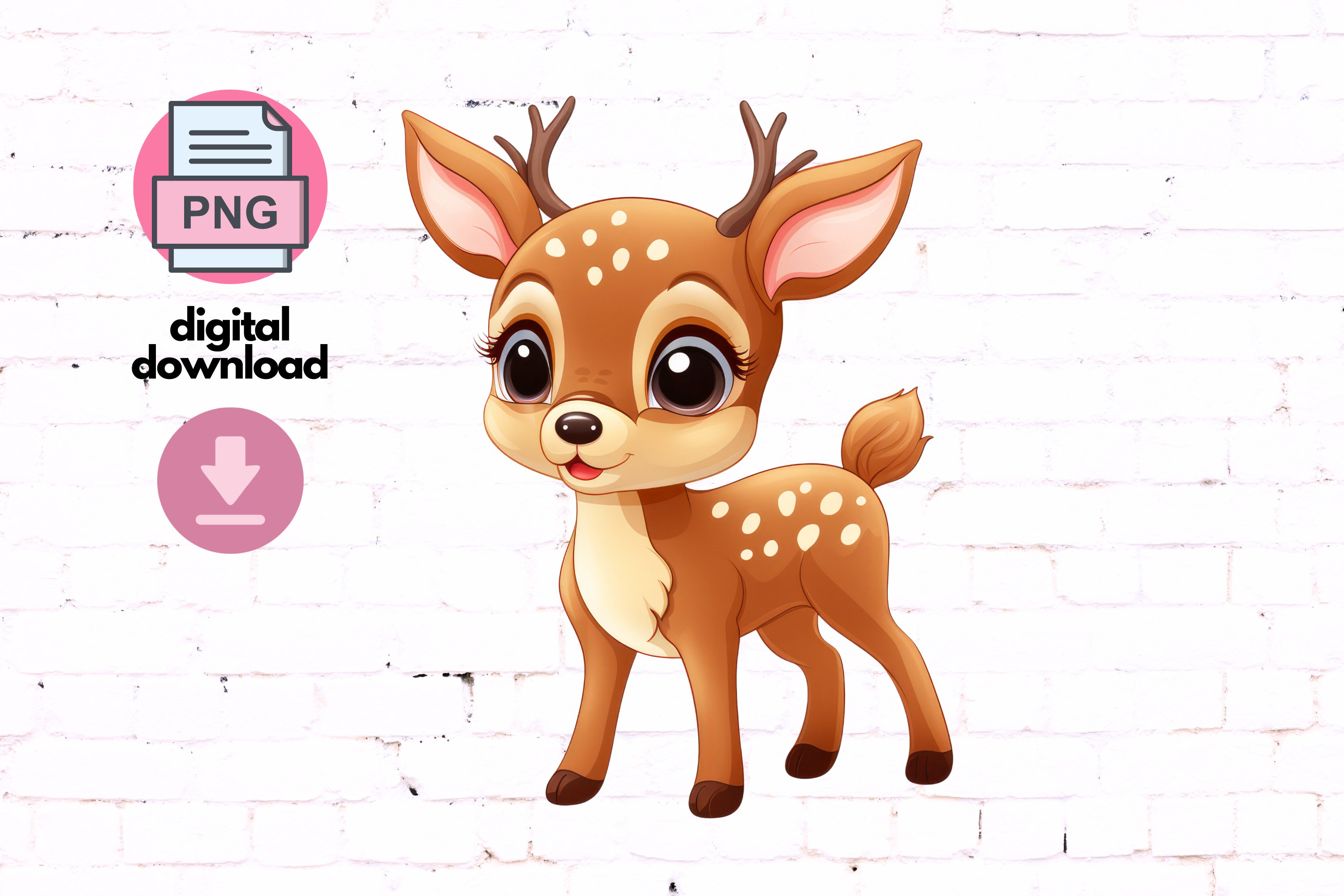 Cute Baby Reindeer Animal