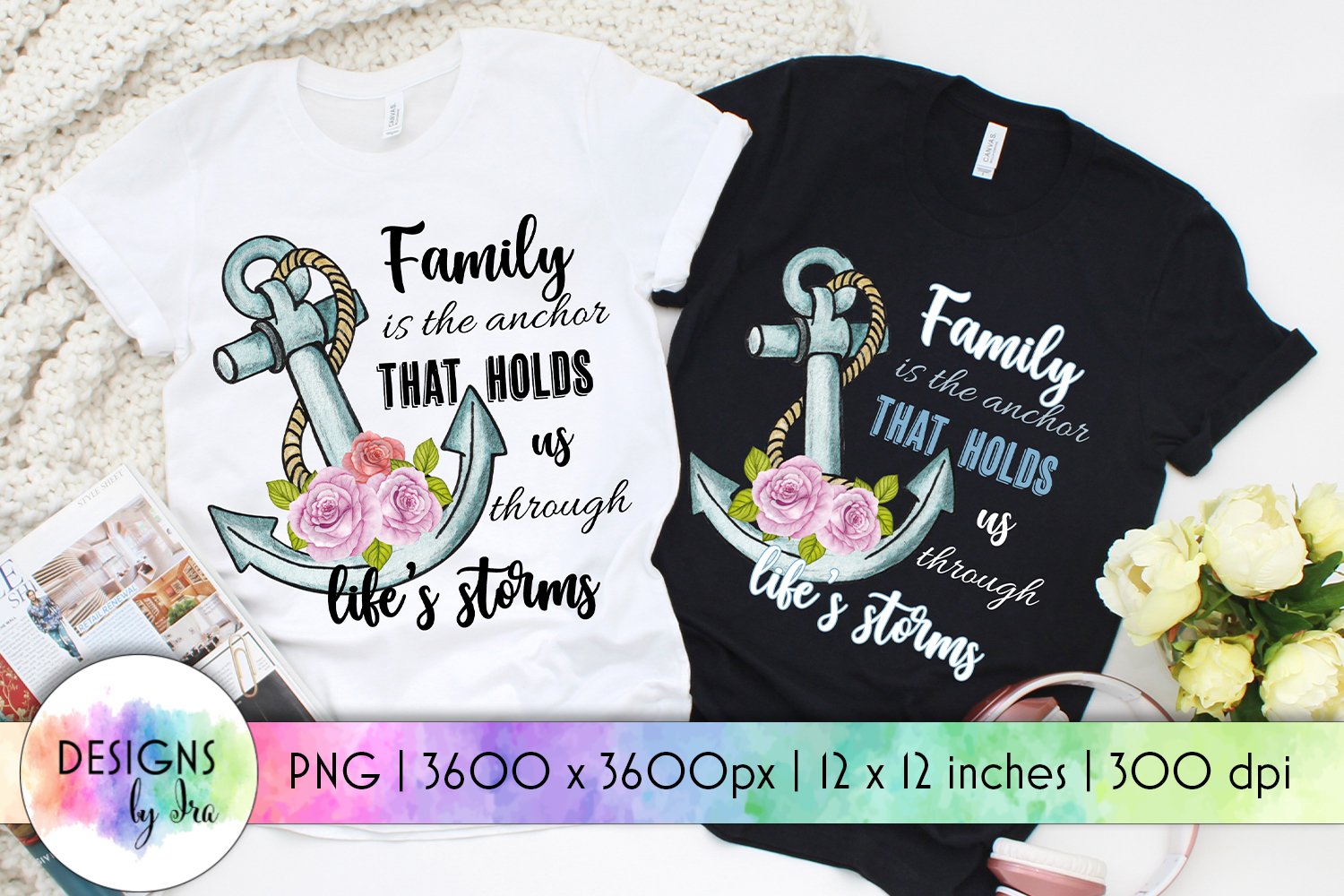 Family Is The Anchor Quote | Family Quote Print (1081637) | Sublimation