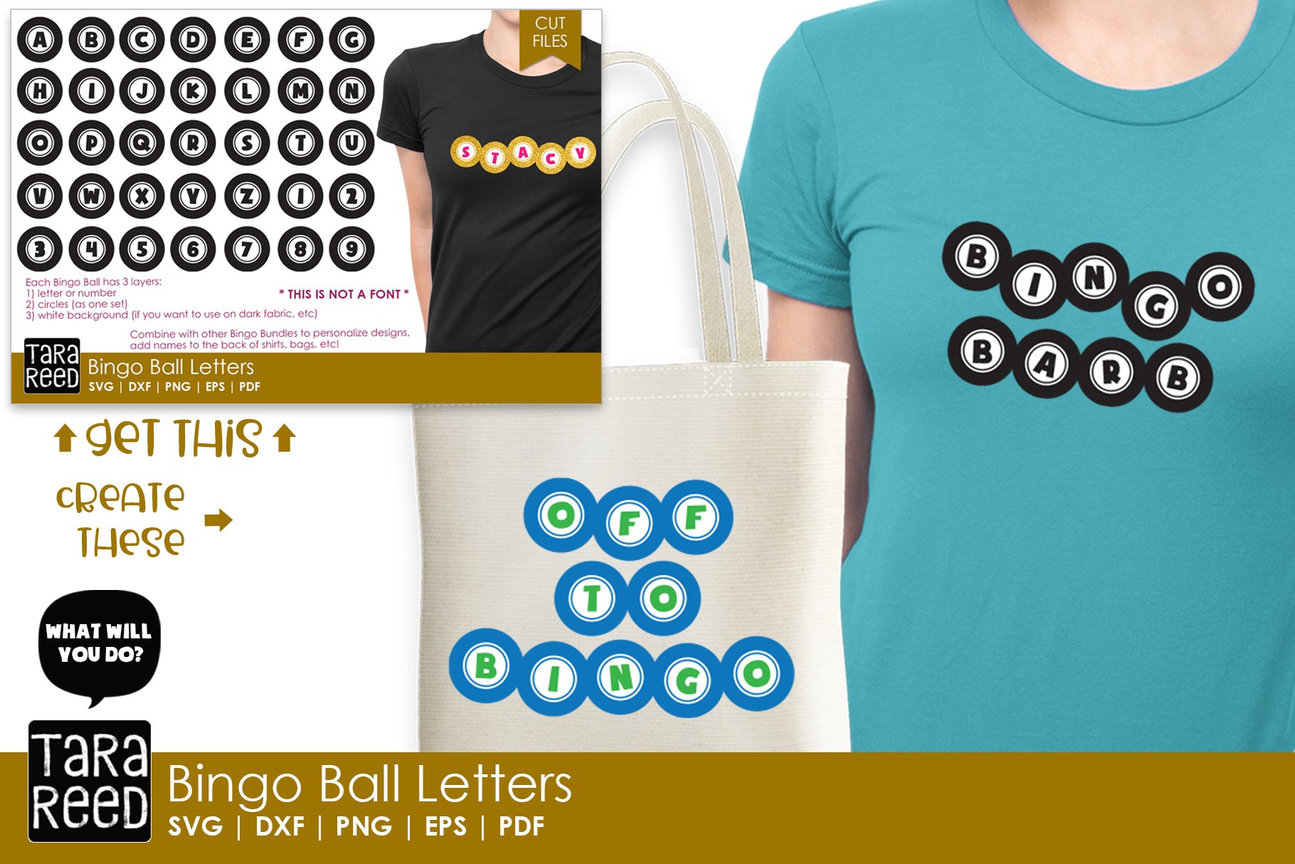 Bingo Ball Letters Bingo SVG and Cut Files (315253) Cut Files