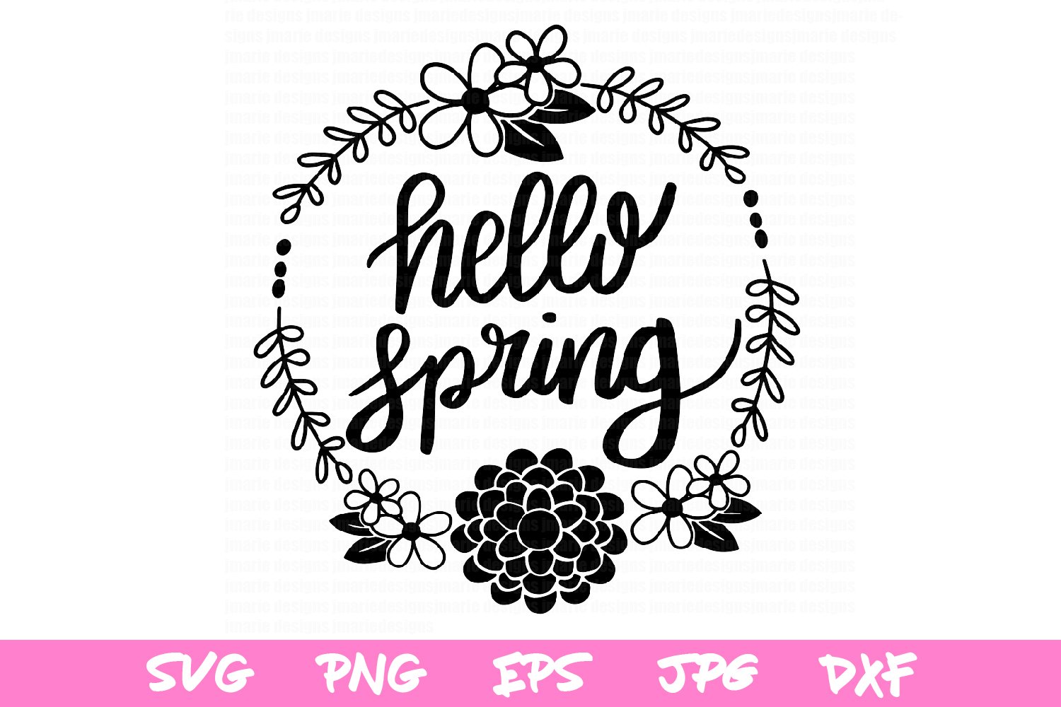 Spring svg, svg cut files, hello spring cut files, cricut (242397 ...