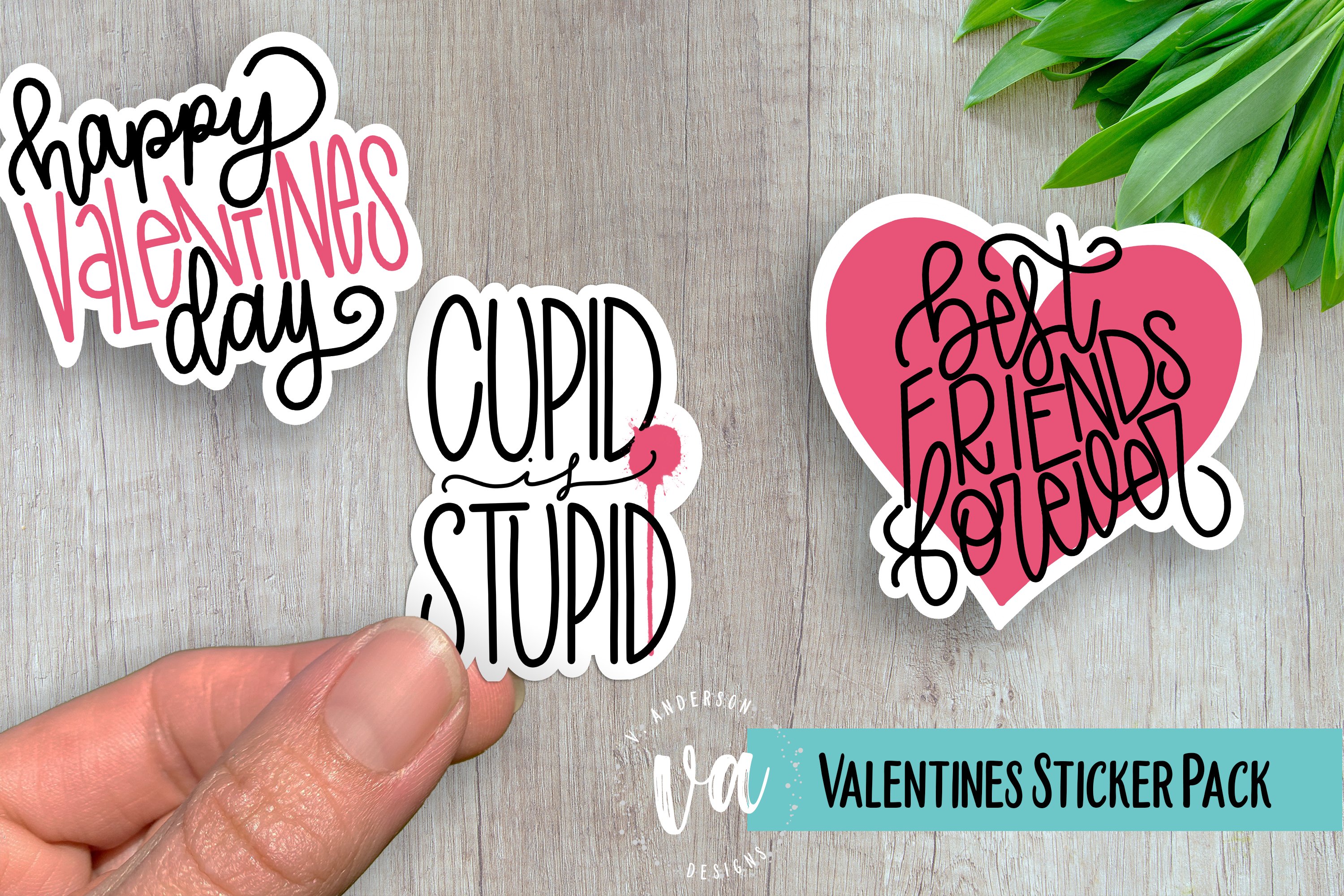 Valentines Sticker Pack PNGs (1019853) Stickers Design Bundles