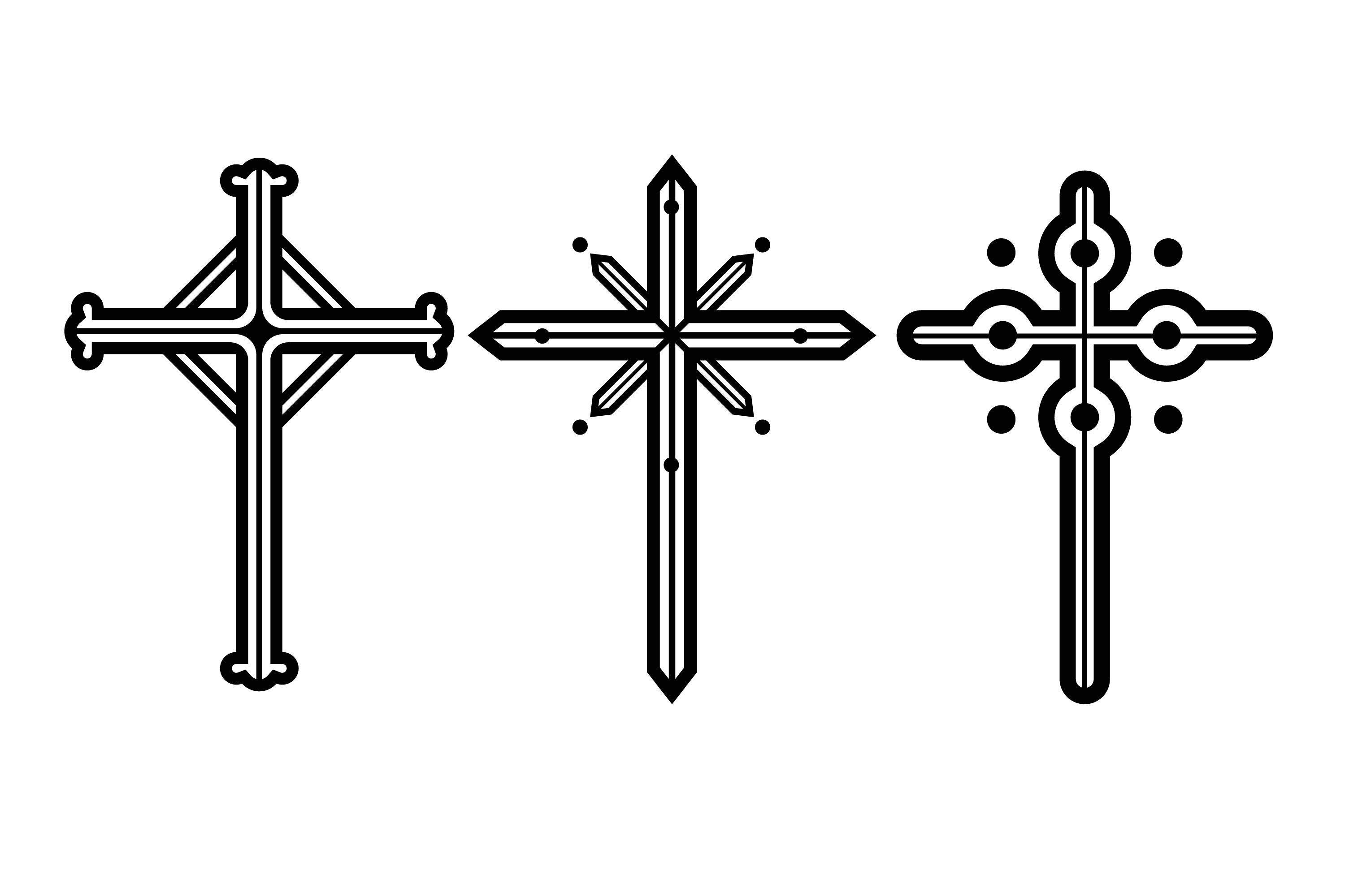 Christian Cross Silhouettes