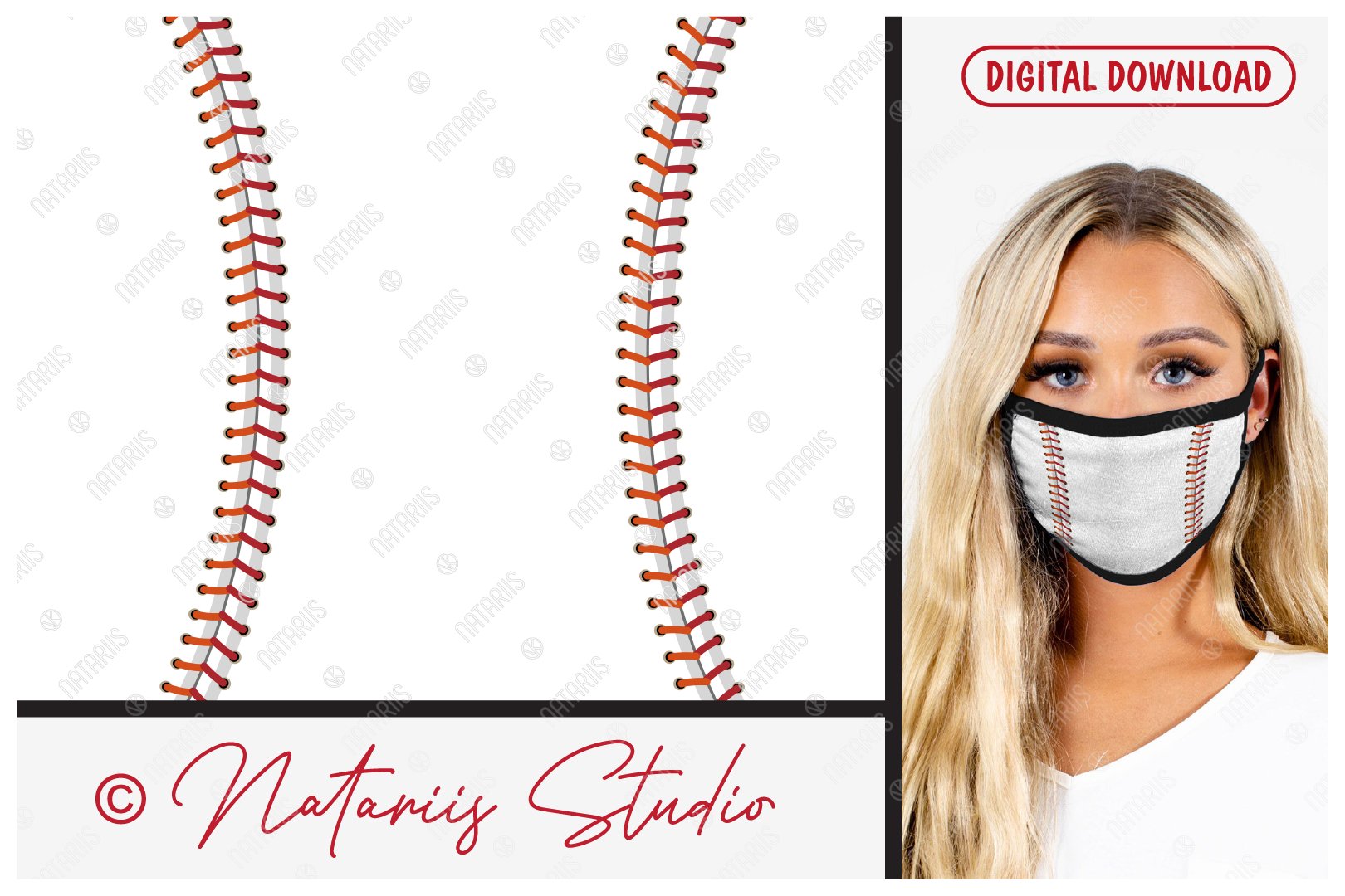 Download Svg Baseball Ball Background Design For Face Mask 775218 Sublimation Design Bundles
