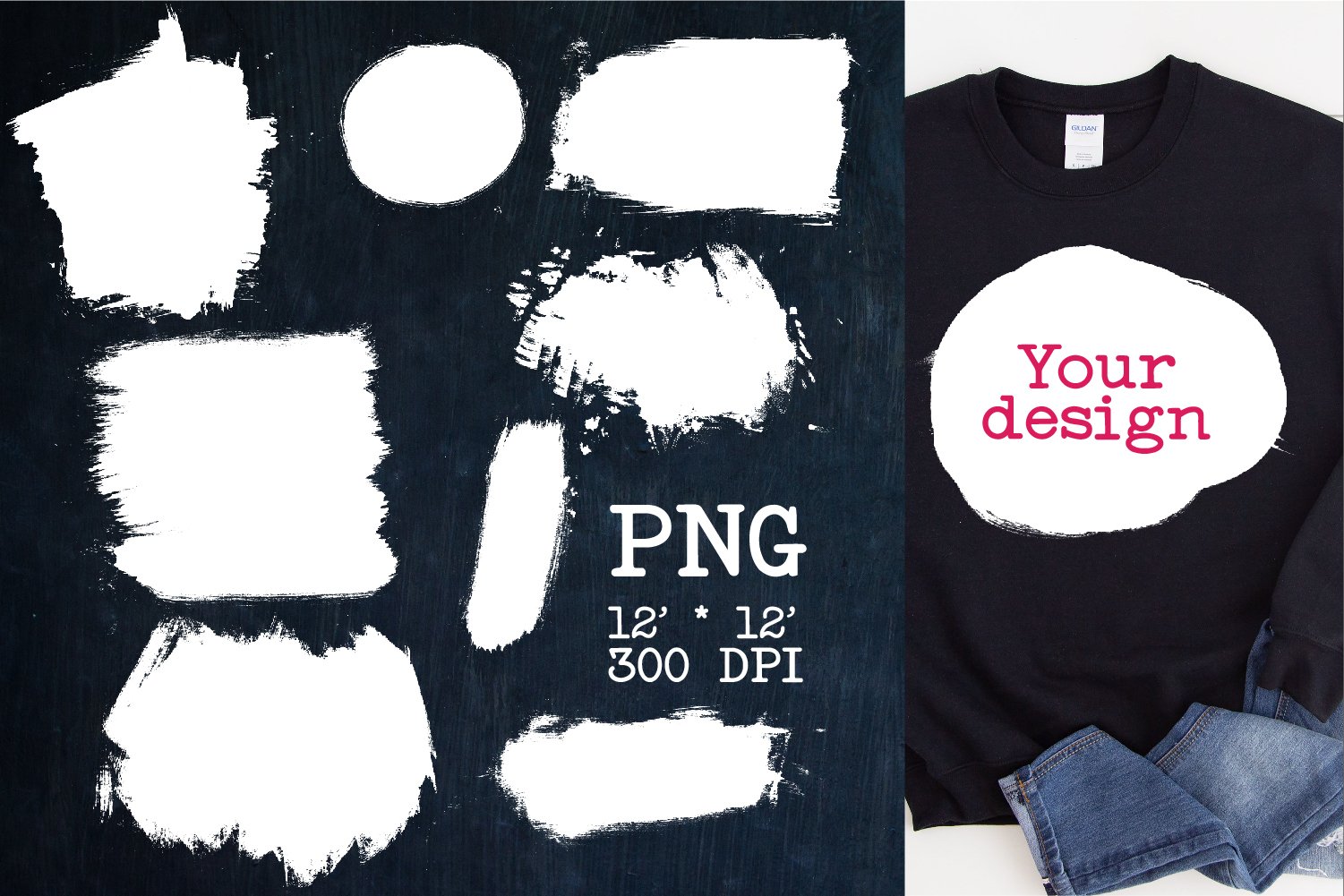 Bleach Effect Bundle for Sublimation 19 Mockups (1143978) Sublimation