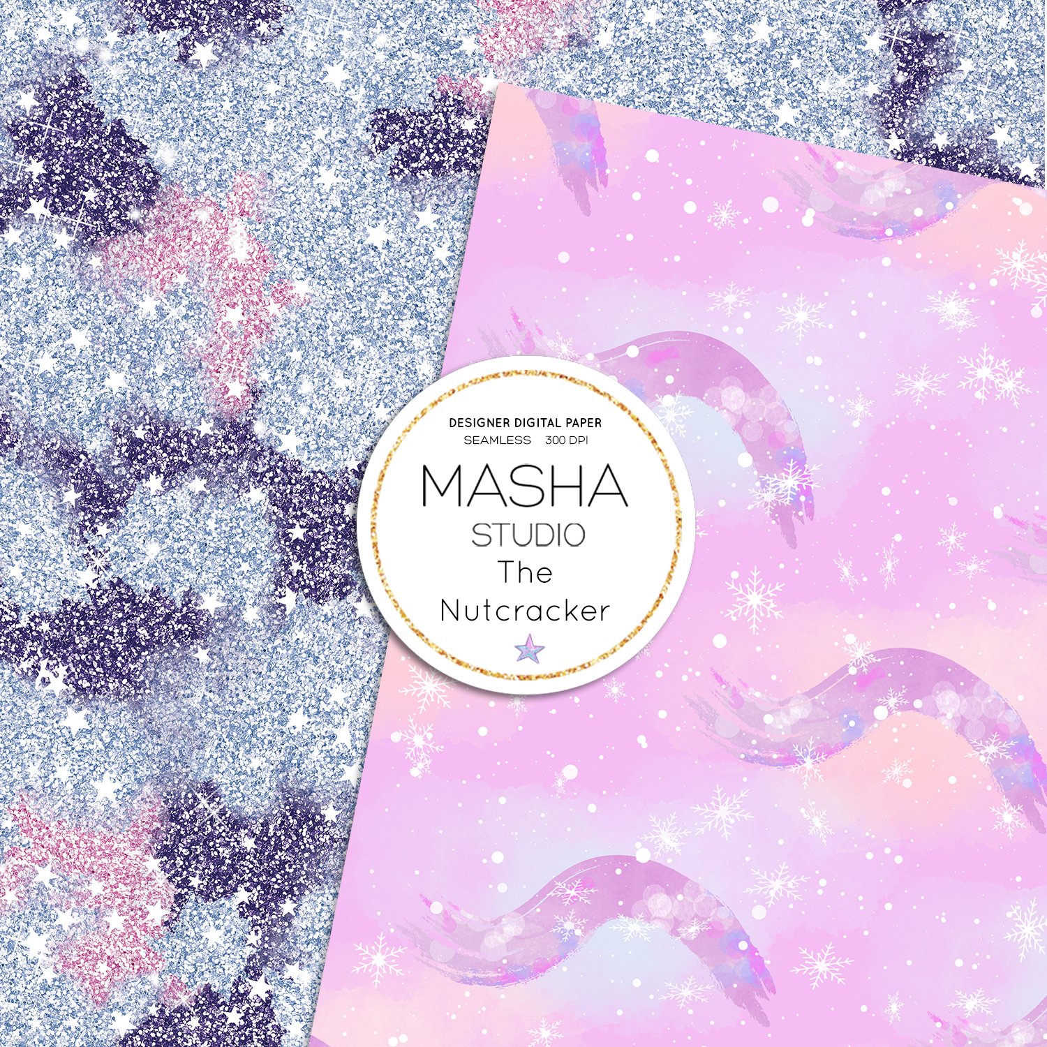 THE NUTCRACKER digital papers (159707) | Patterns | Design Bundles