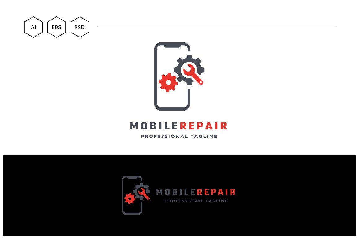 Mobile Repair Logo (673339) Logos Design Bundles