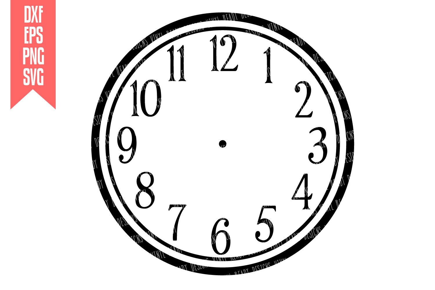 Clock Face Bundle 5 designs included Vector Clip Art (75245) SVGs