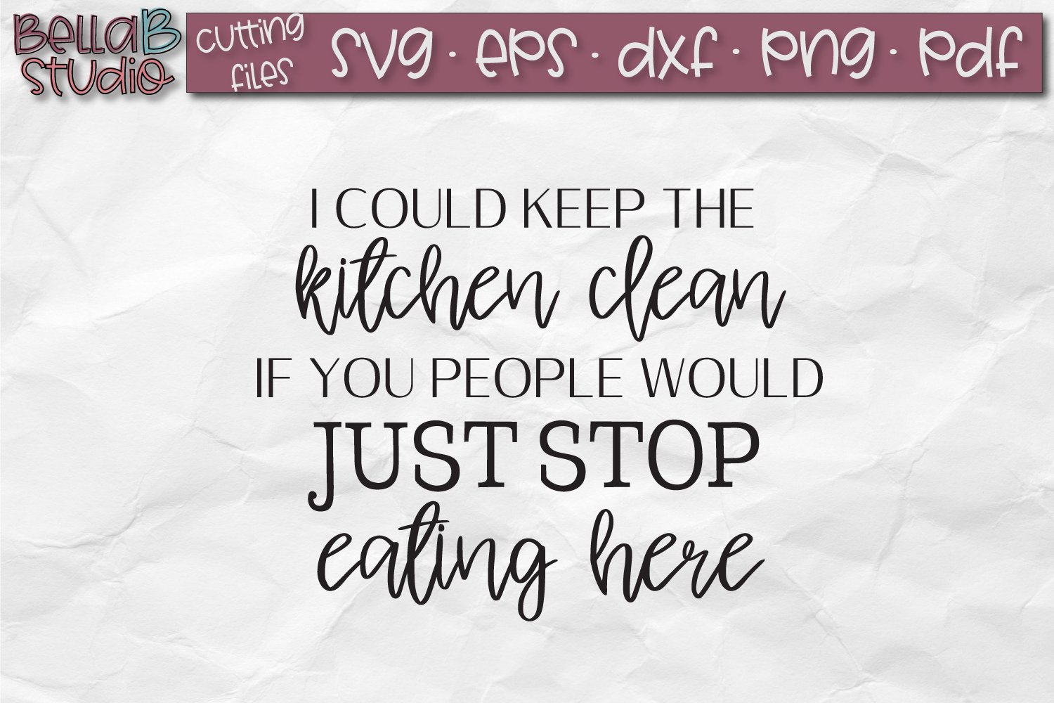 I Could Keep The Kitchen Clean SVG, Funny Kitchen SVG File (114066