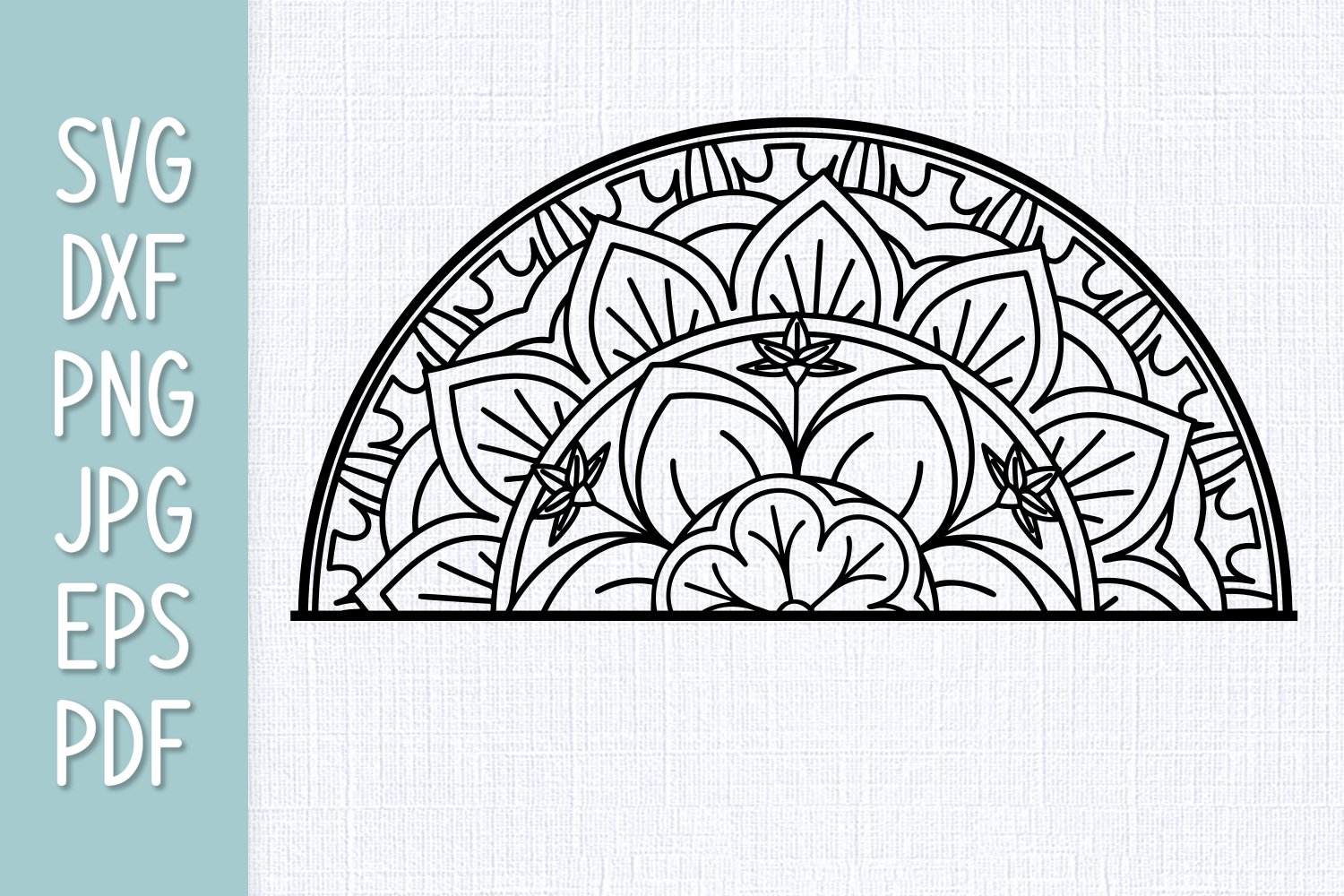 Download Cut Files Half Mandala Svg - Free Layered SVG Files - Download Cut Files Half Mandala Svg - Free ...