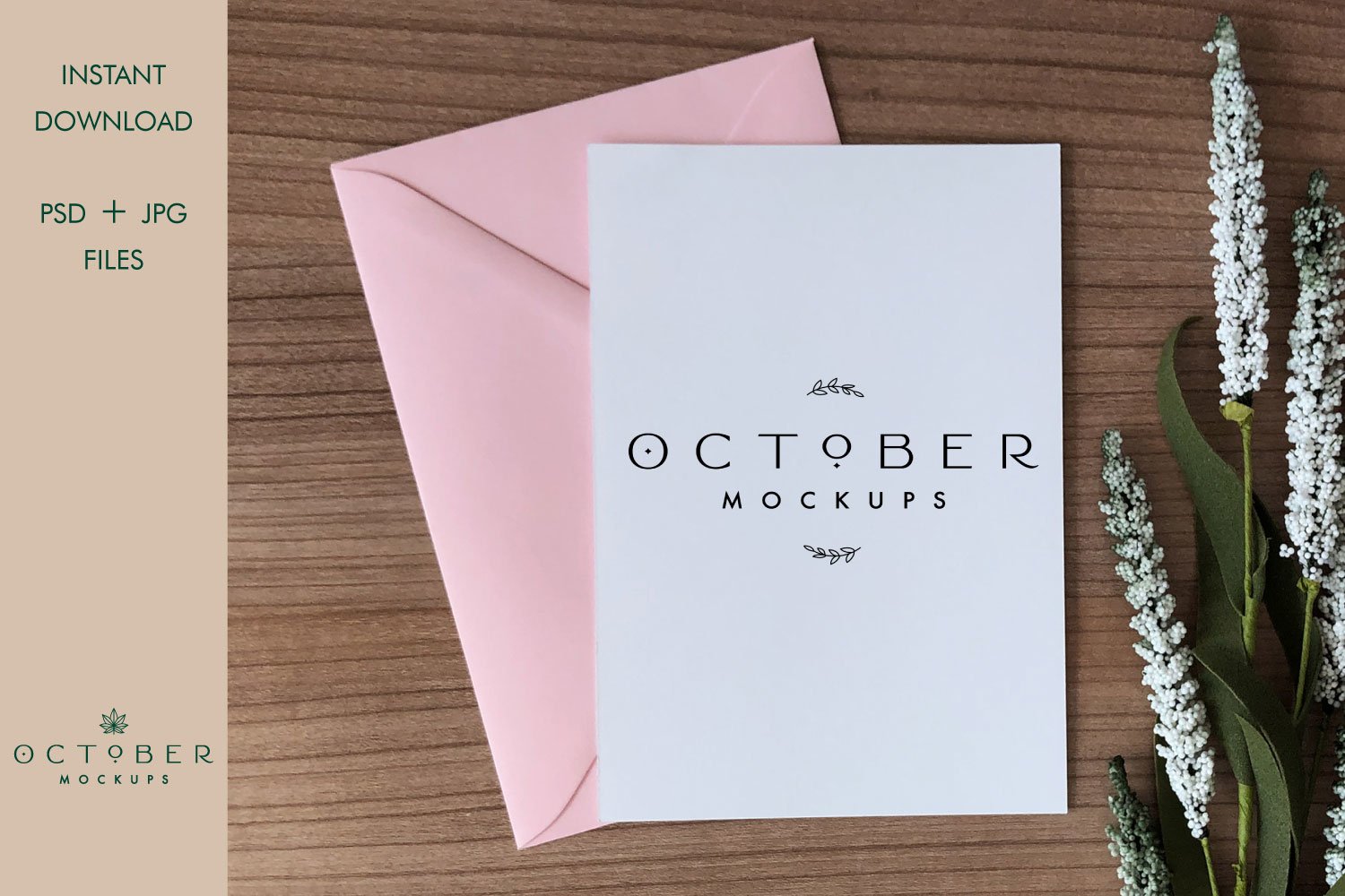 Download Mockup Card Envelope Baby Girl Card Mockup Postcard 535430 Mockups Design Bundles