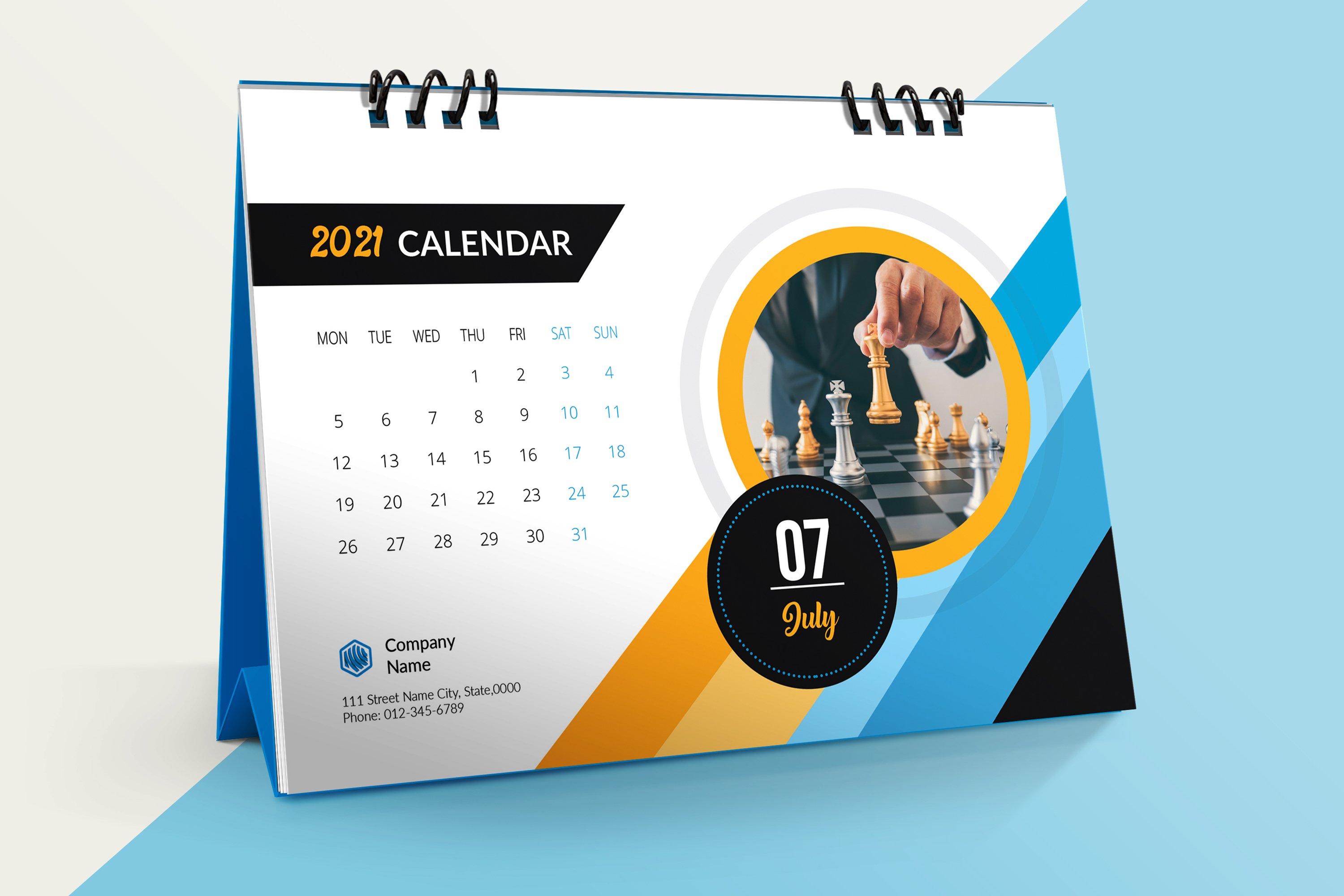 Download Desk Calendar Template 2021 995022 Flyers Design Bundles