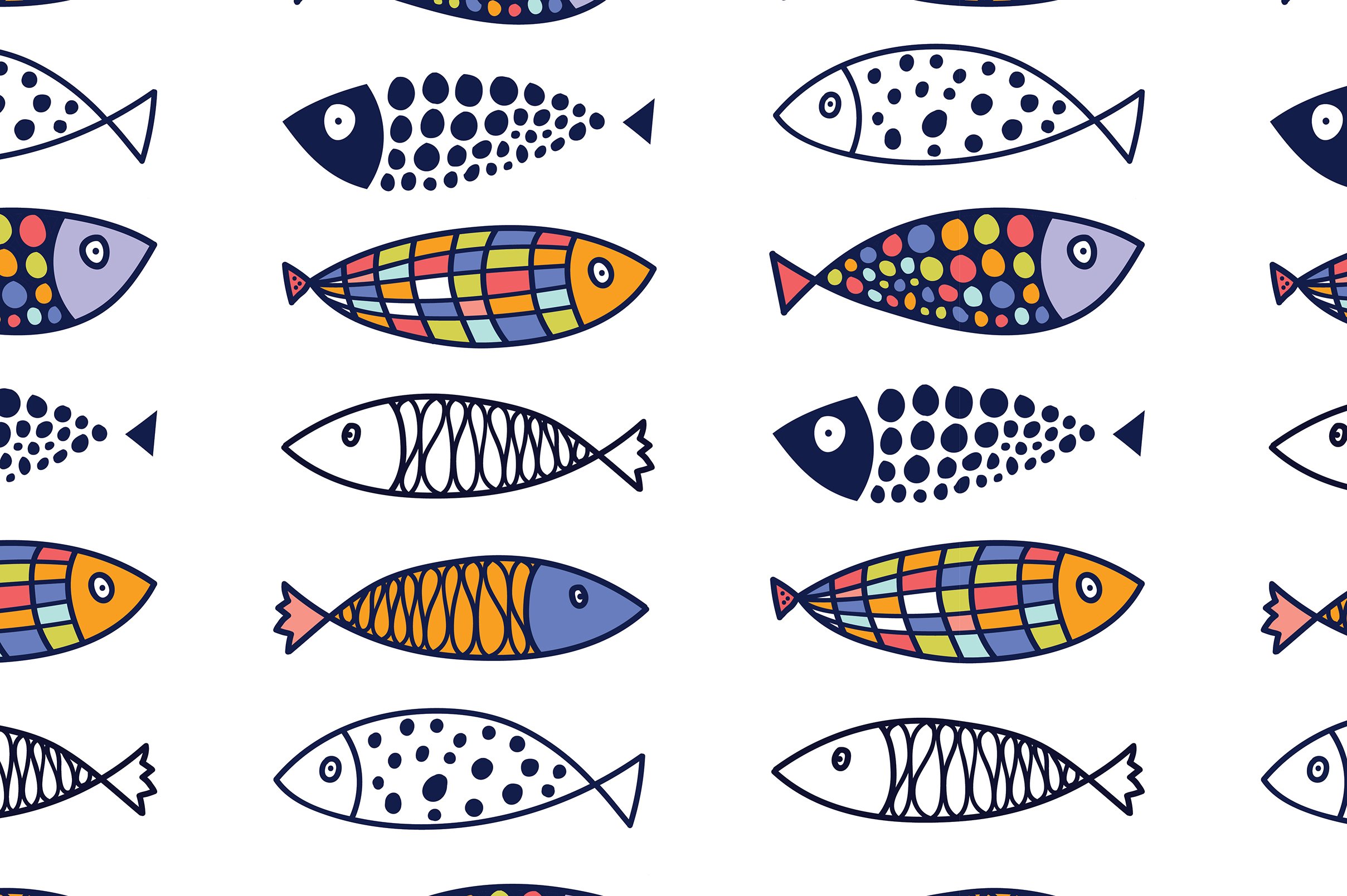 Fish! fish! fish! (278368) | Patterns | Design Bundles