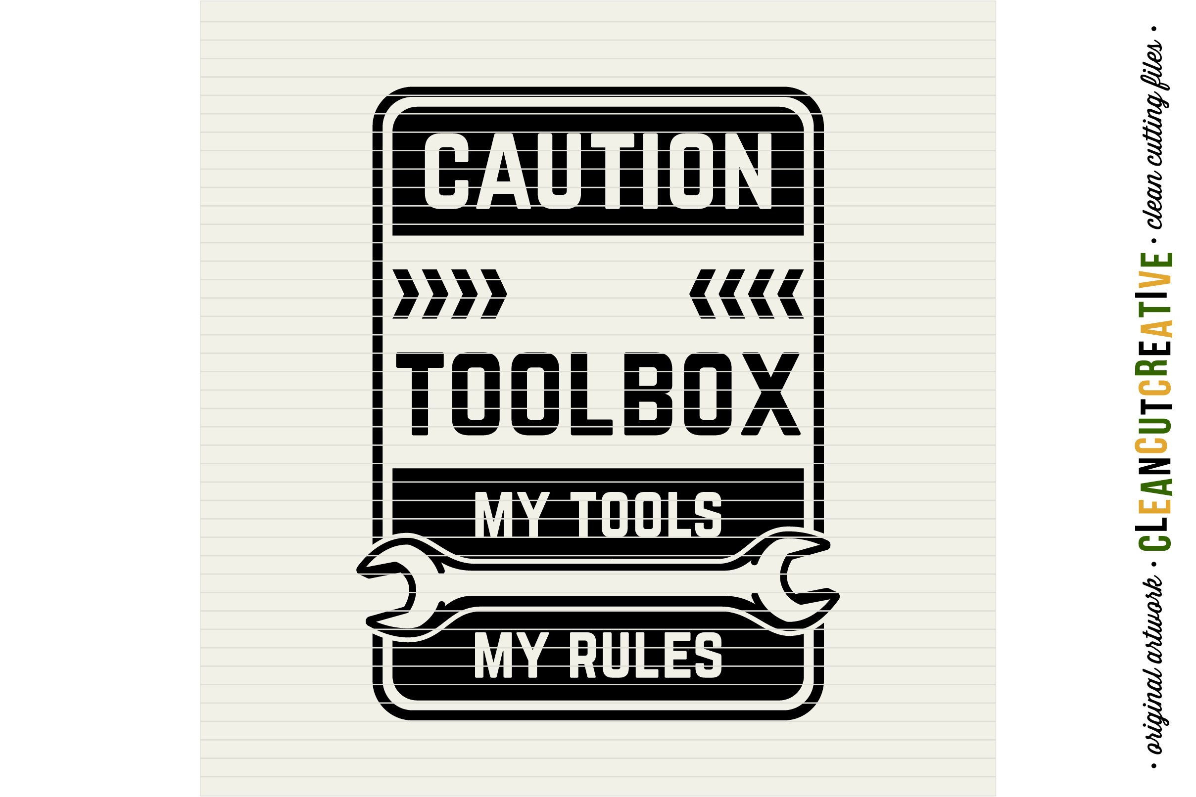 Mens Toolbox custom name decal My Tools My Rules SVG file (44158