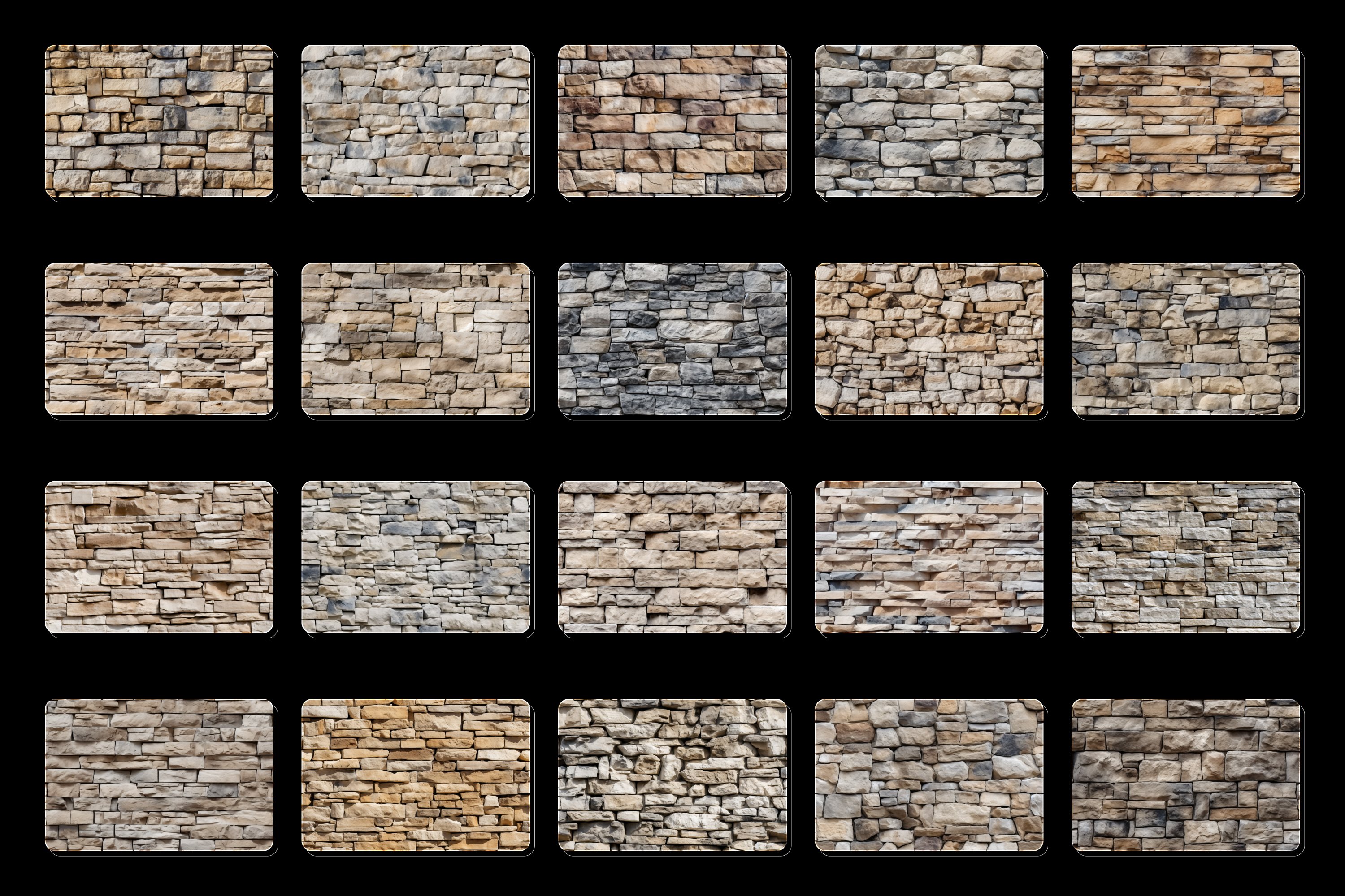21 Seamless Natural Stone Textures, image size:3000x2000
