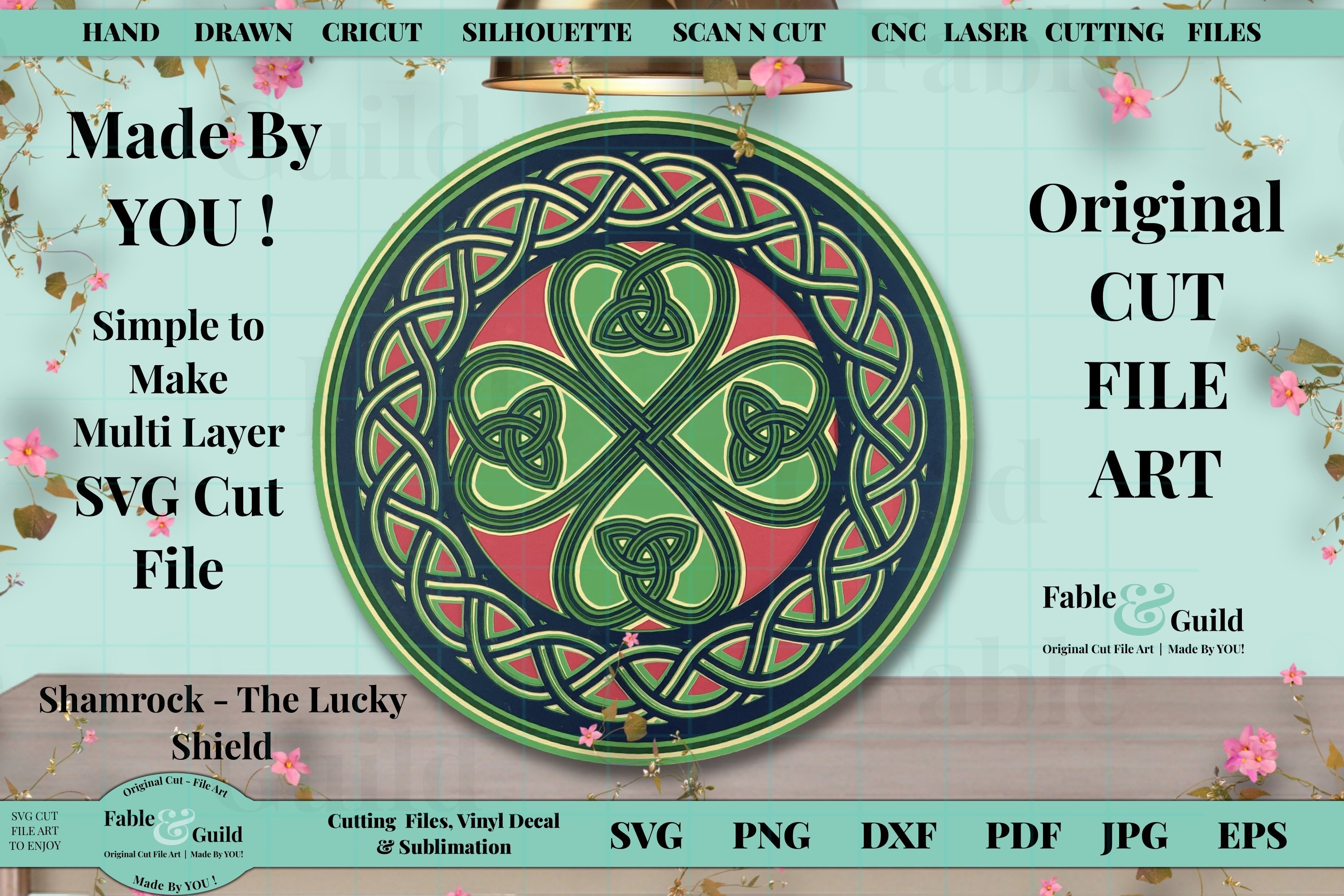 Download Jpg Files For Cricut Pdf Irish Celtic Mandala Files For Print Or Cutting Silhouette Svg Ai Png Digital Drawing Illustration Deshpandefoundationindia Org