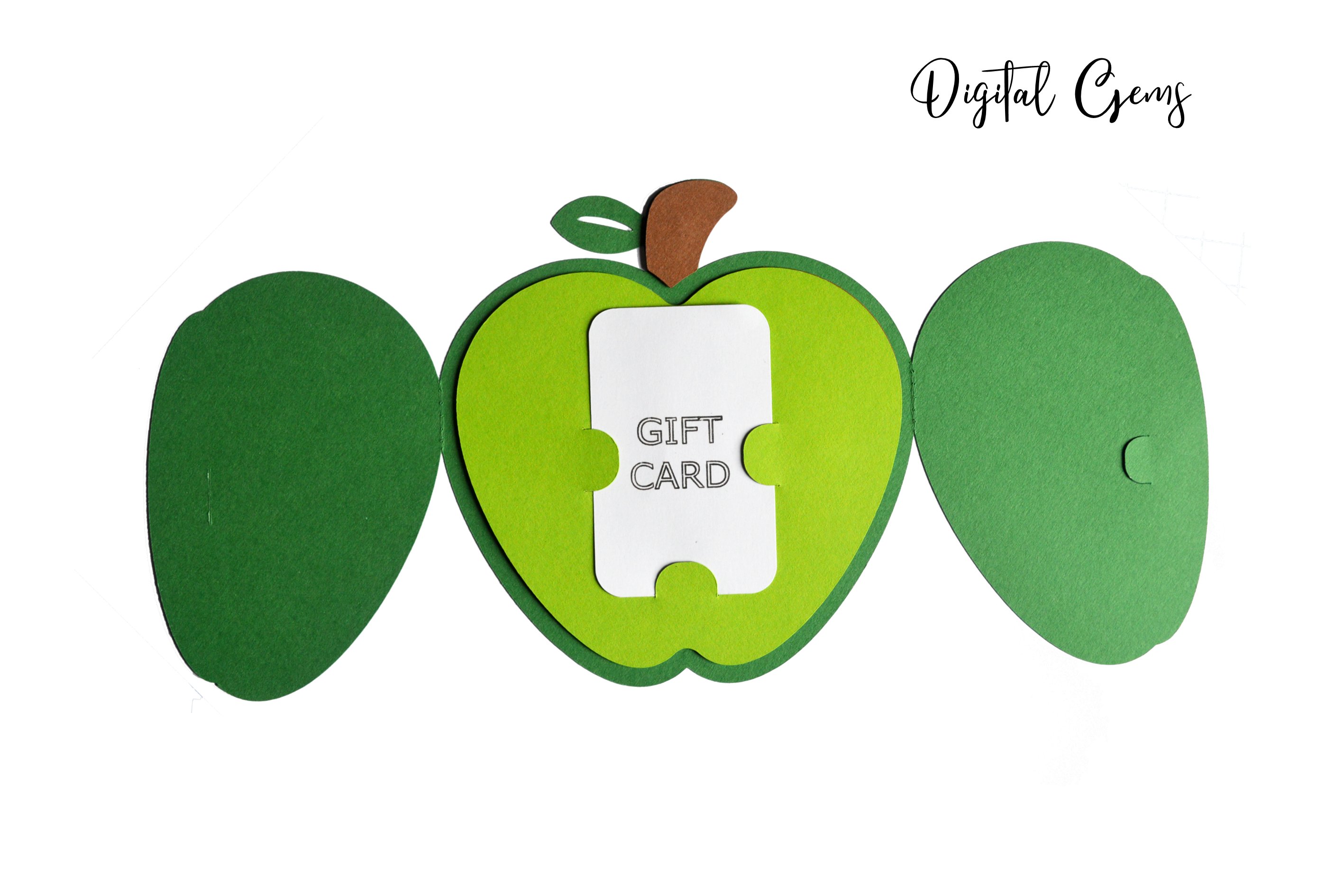 Apple gift card holder design SVG / EPS / DXF files