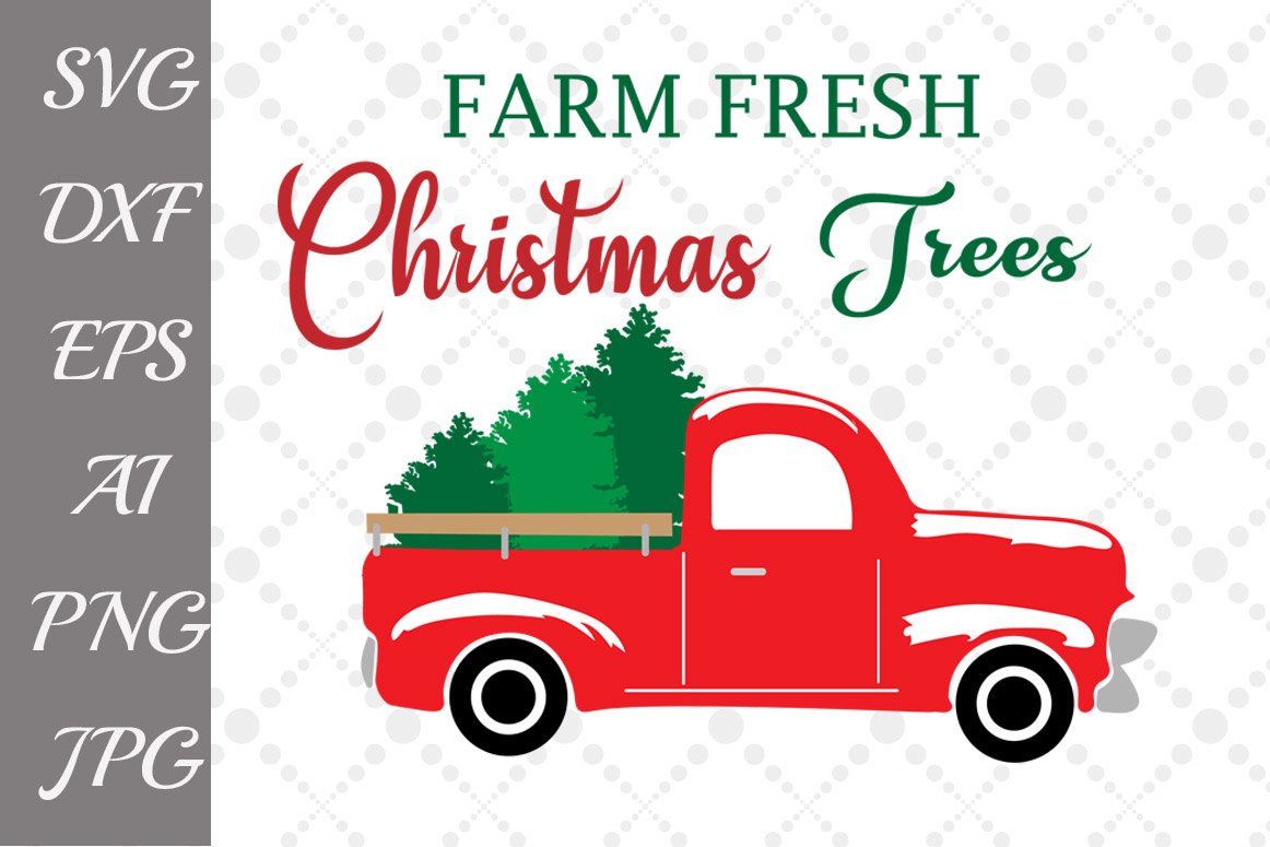 Farm Fresh Christmas Tree Svg (45557) Illustrations Design Bundles