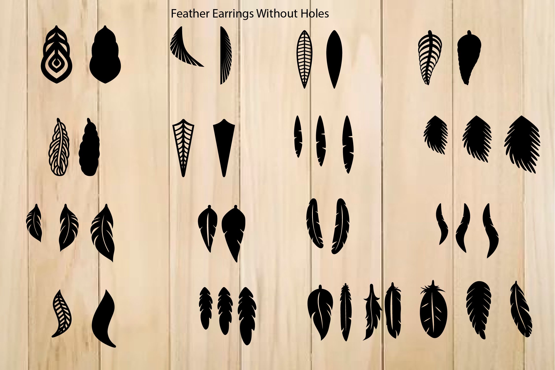 Earrings SVG, Feather Earrings , Earrings Template (573080) | Cut Files ...