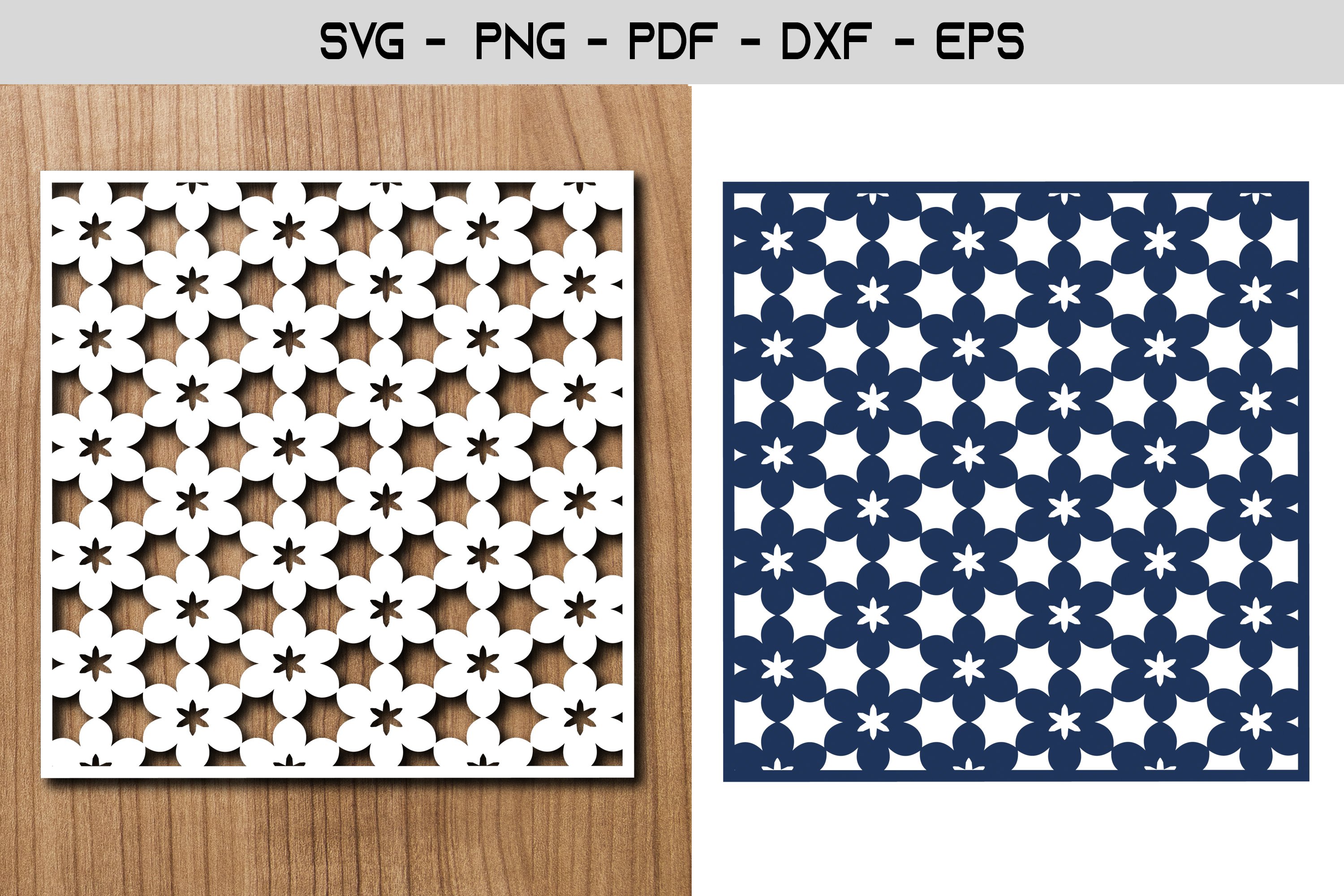 Pattern Stencil Paper Template SVG