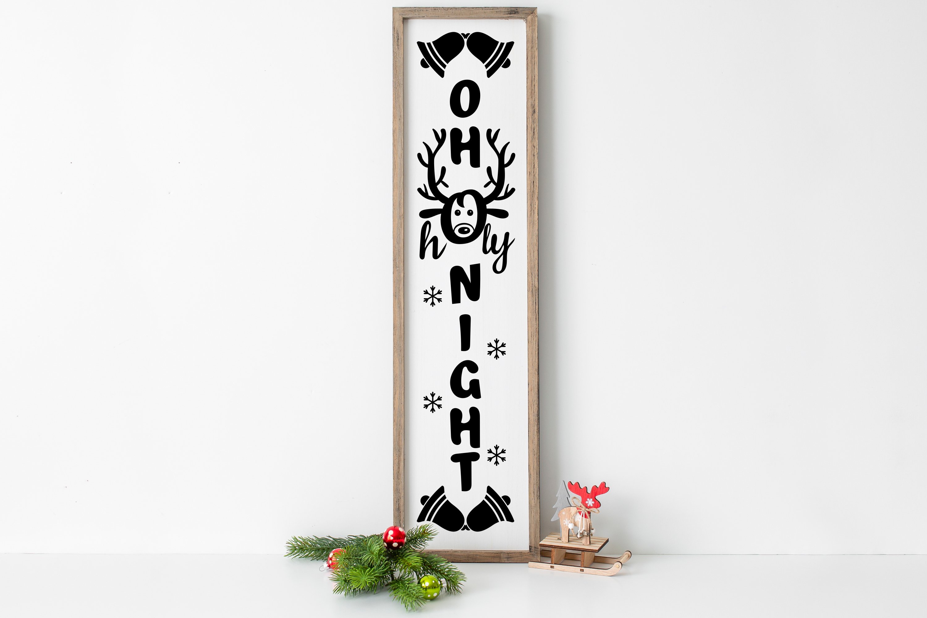 Christmas Vertical Sign SVG Bundle, Rustic Christmas SVG (916038)  Cut