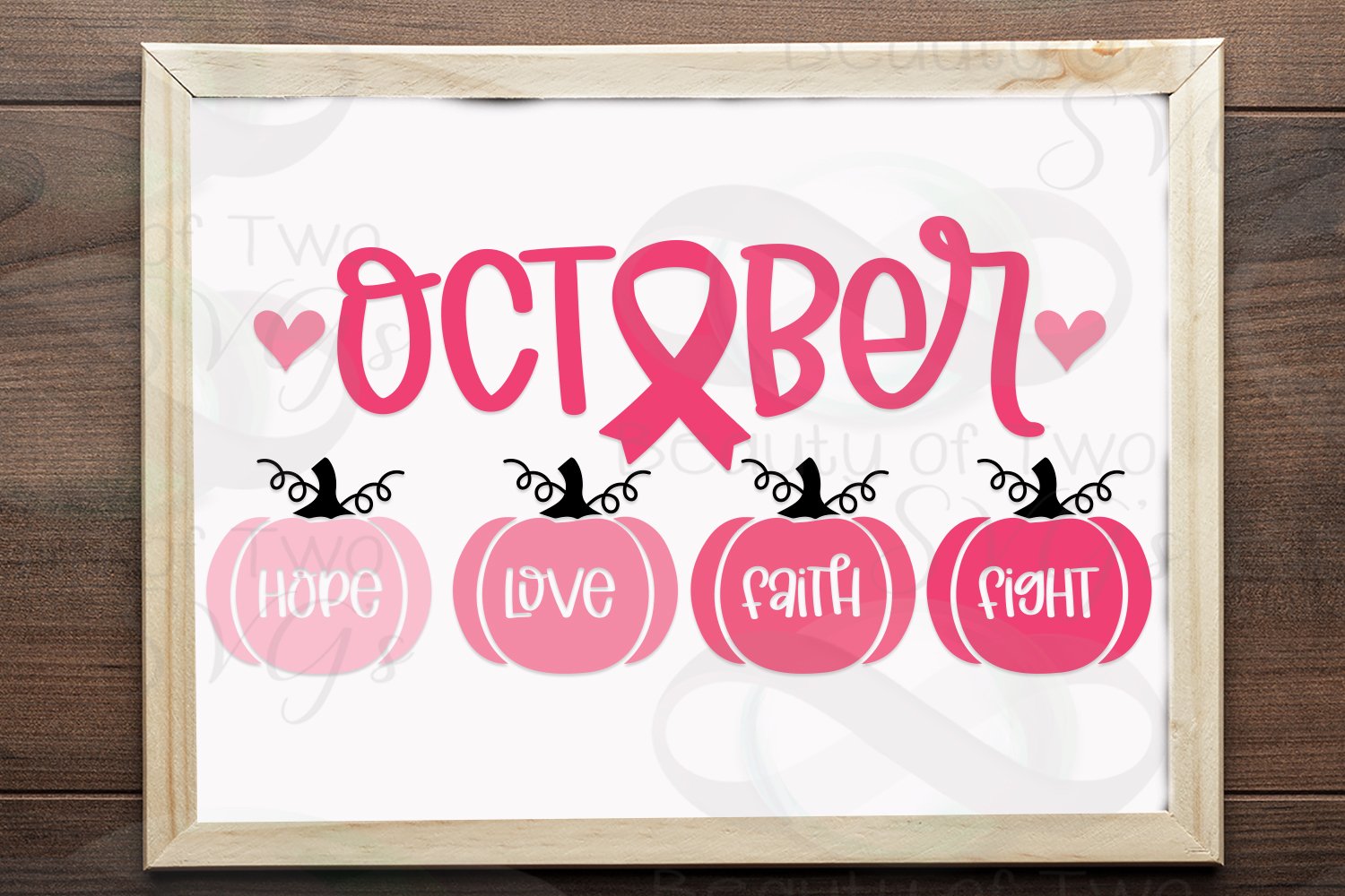 october breast cancer awareness svg pink pumpkins svg