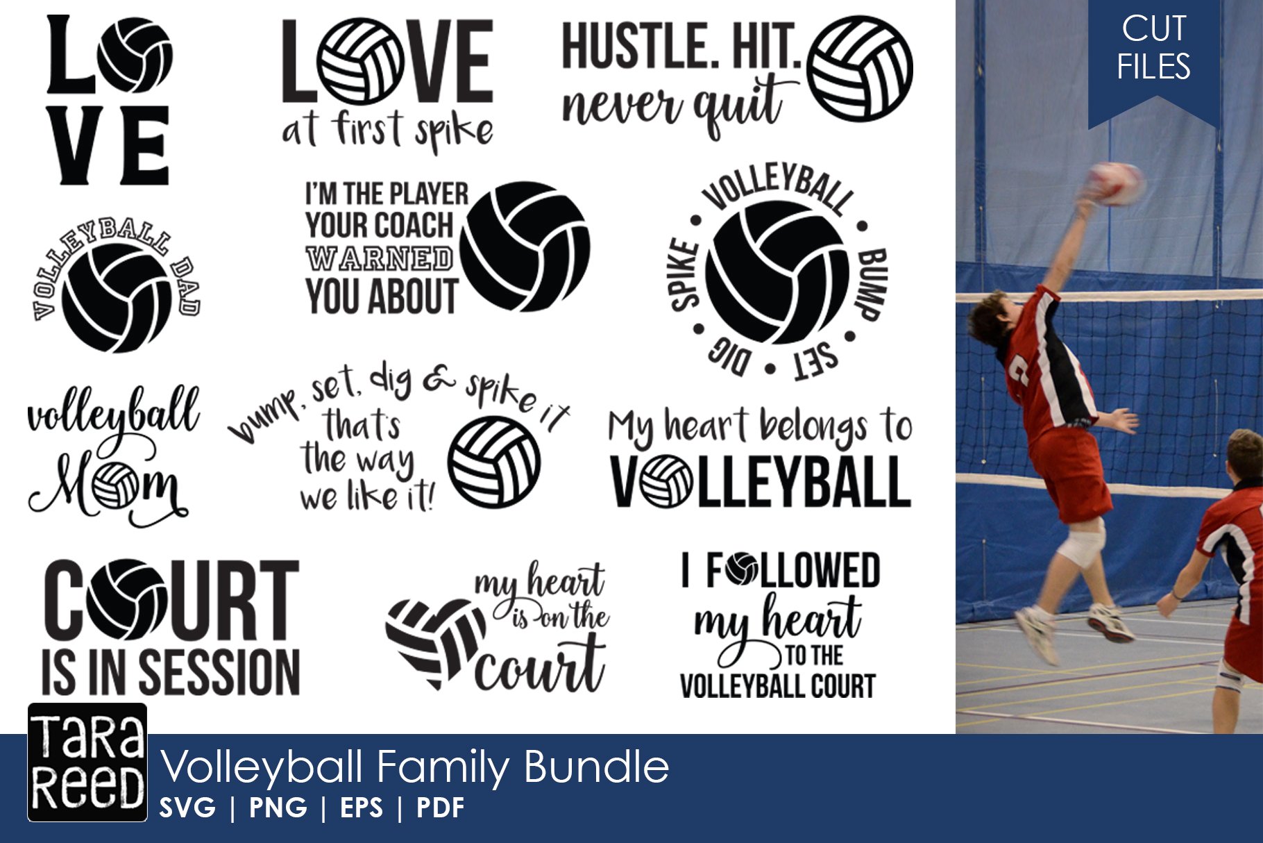 Download Volleyball Family Volleyball Svg And Cut Files For Crafter 80909 Cut Files Design Bundles
