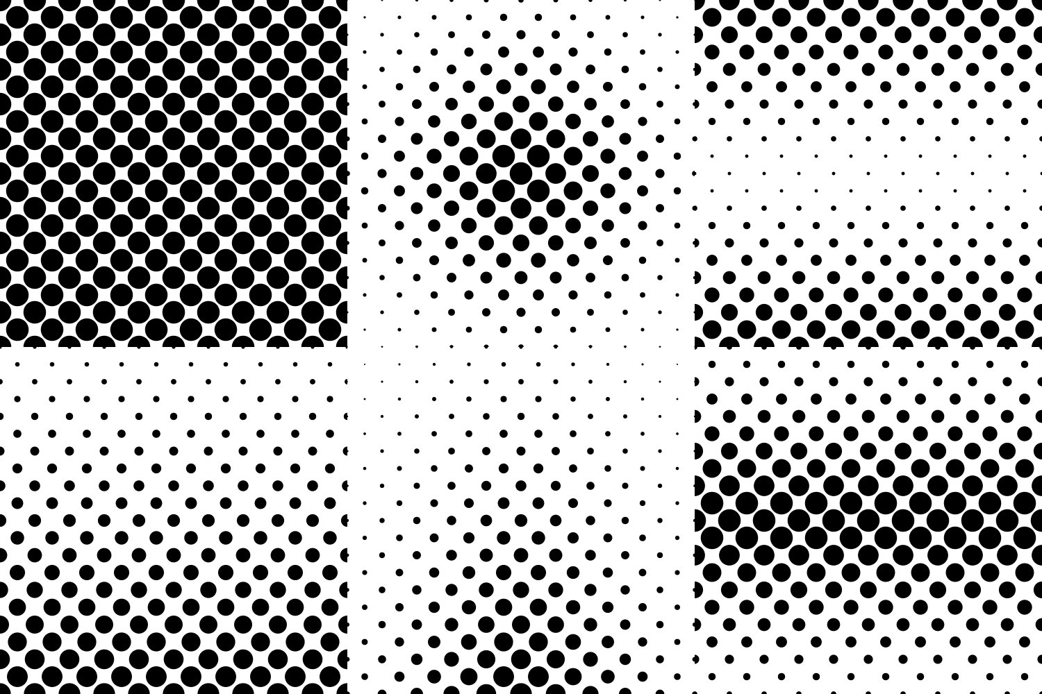 24 Dot Patterns AI, EPS, JPG 5000x5000 (19665) | Patterns | Design Bundles