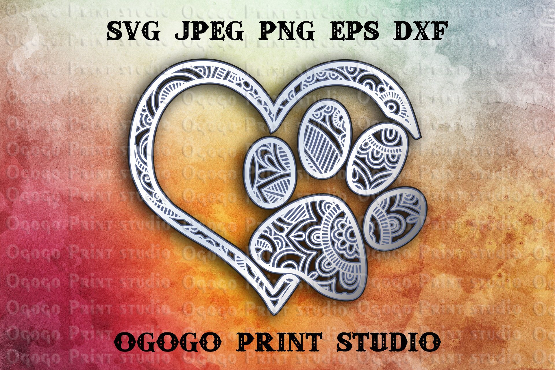 Free Free Paw Print Mandala Svg 230 SVG PNG EPS DXF File