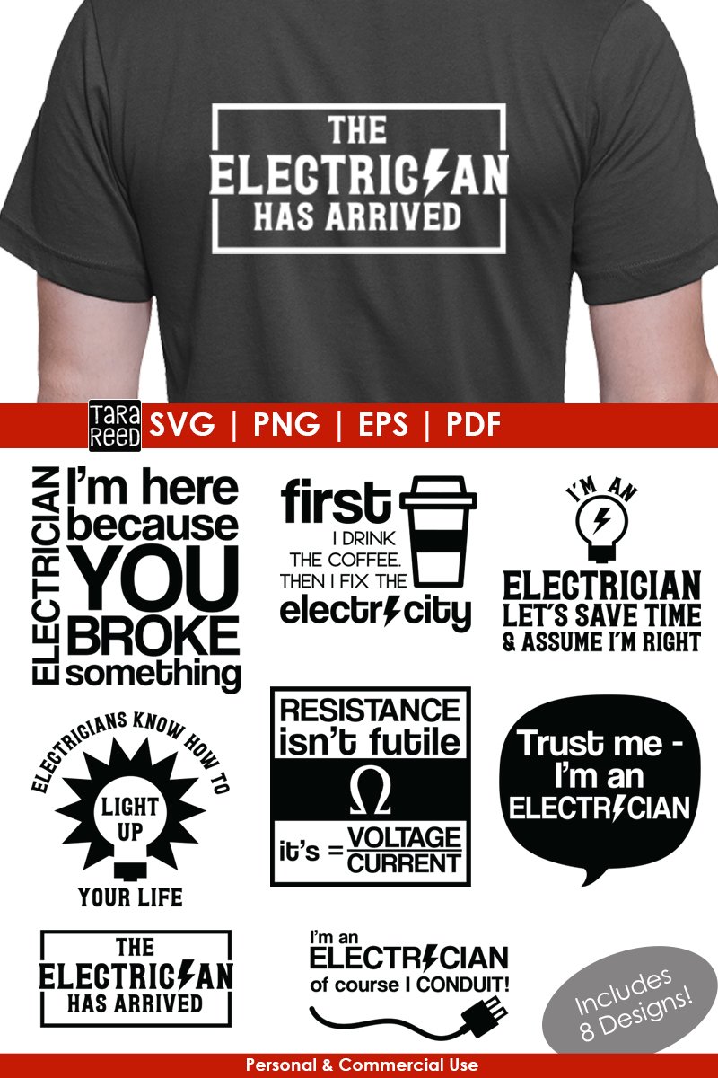 Electrician SVG and Cut Files for Crafters (189559) Cut Files