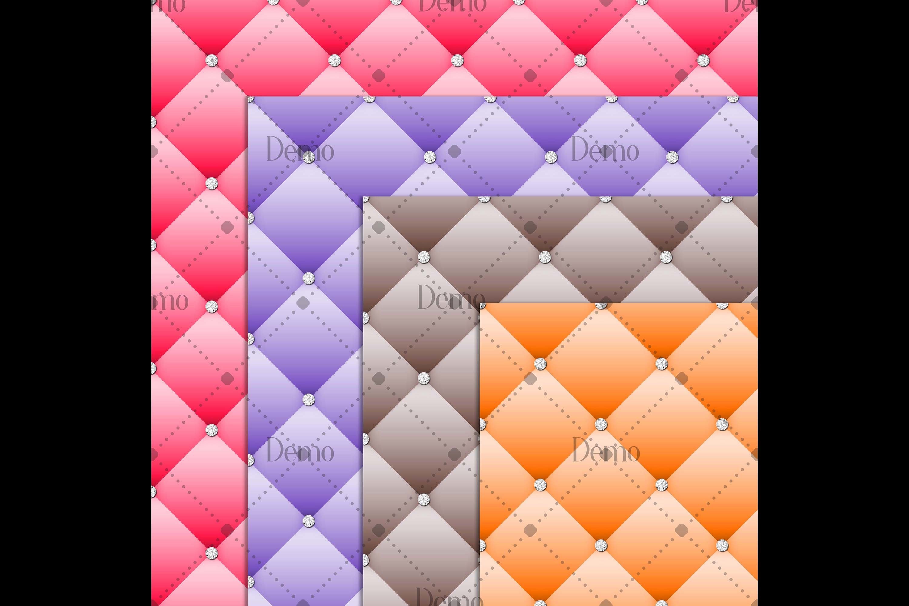 254 Seamless Diamond Upholstery Tufted Quilt Leather Papers (173017