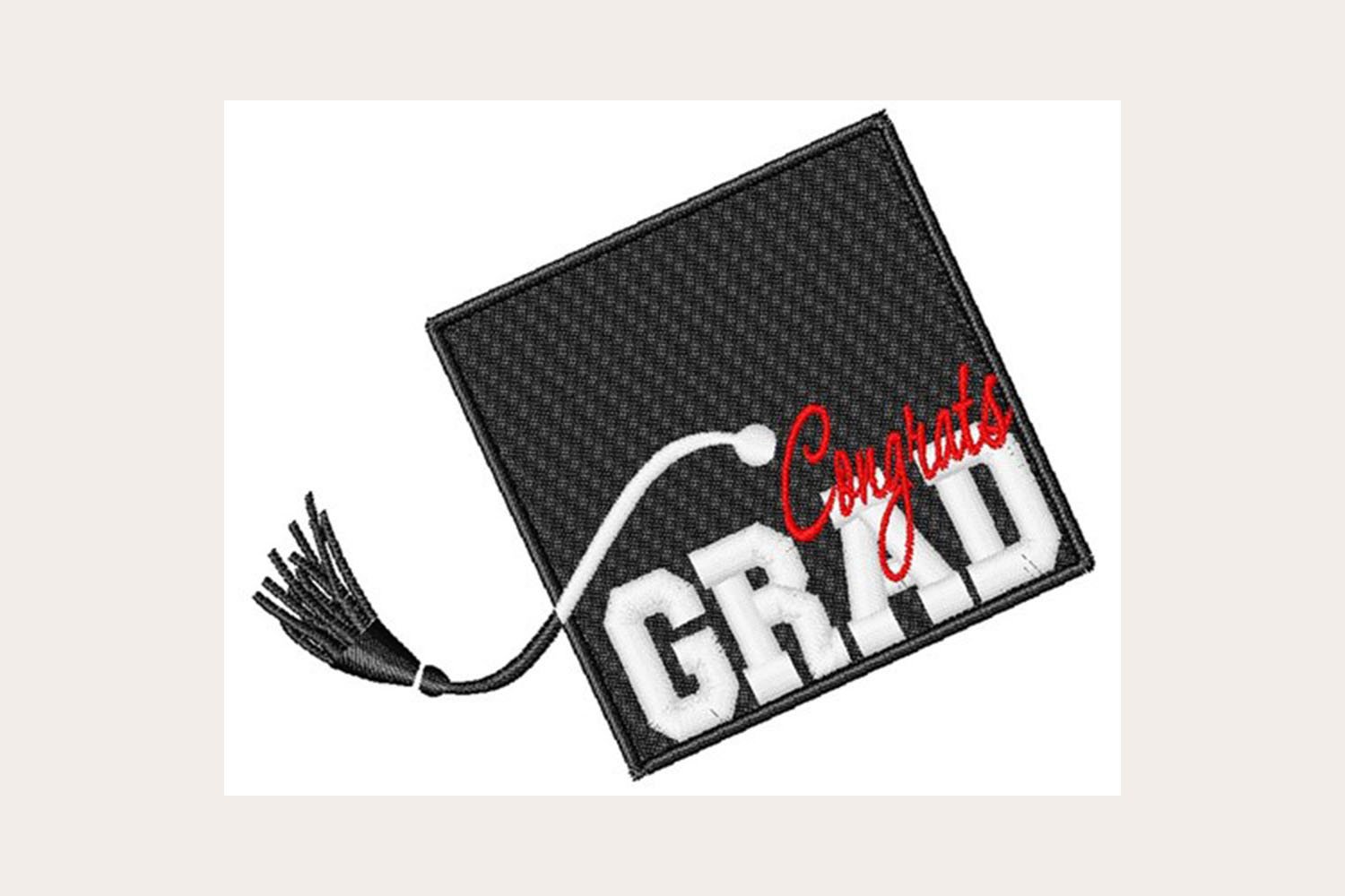 Congrats Grad! - Machine Embroidery Design (482272) | Embroidery ...