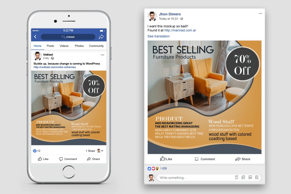 Furniture Promotion Facebook Post Banner (860179) Facebook Design