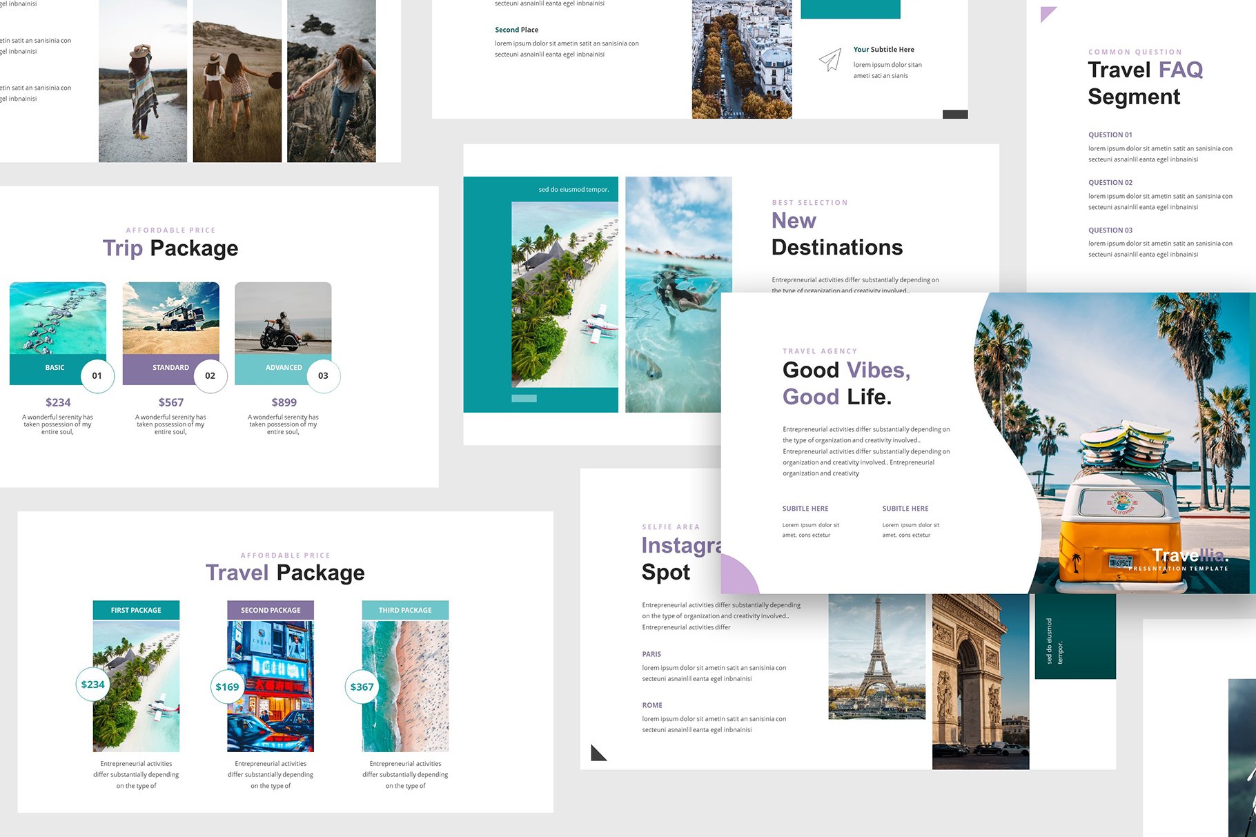 Travellia Travel Agency Powerpoint Template (276538) Presentation