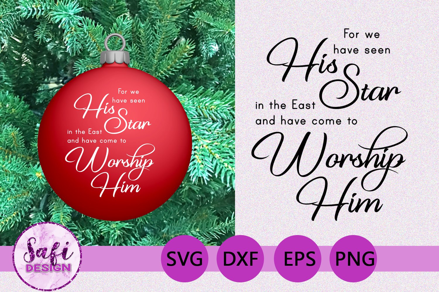 Bible Verses for Christmas Ornaments SVG DXF EPS PNG (1006094) Cut