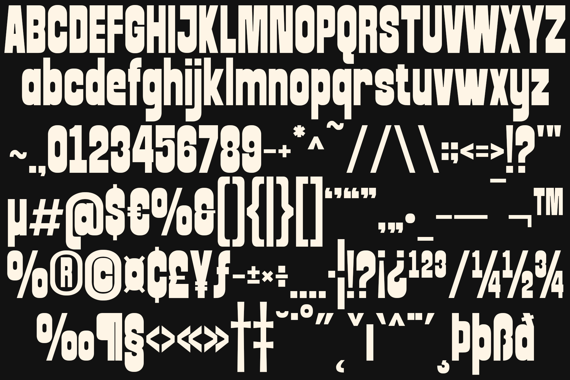 COMMAND! BOLD DISPLAY FONT!