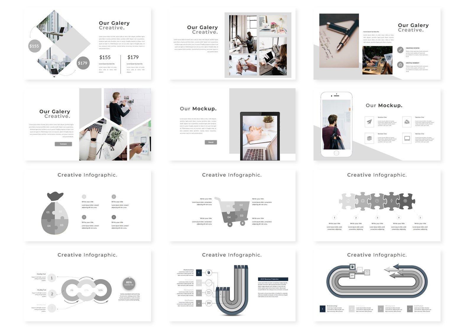 Busy - Google Slide Template (330842) | Presentation Templates | Design ...